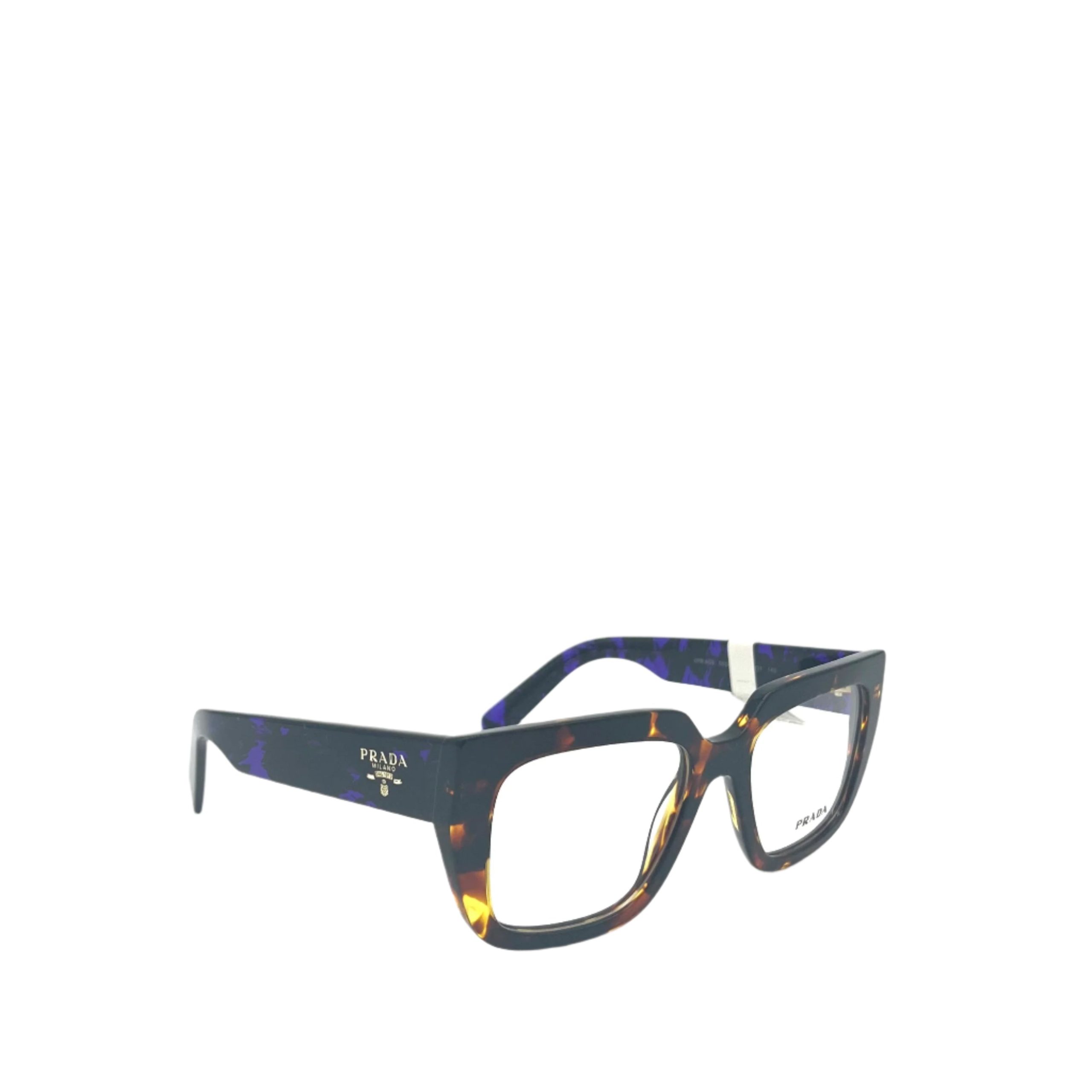 PRADA VPR A03 14O-1O1 50-18 140 Havana & Purple Tortoise Eyeglasses Frame