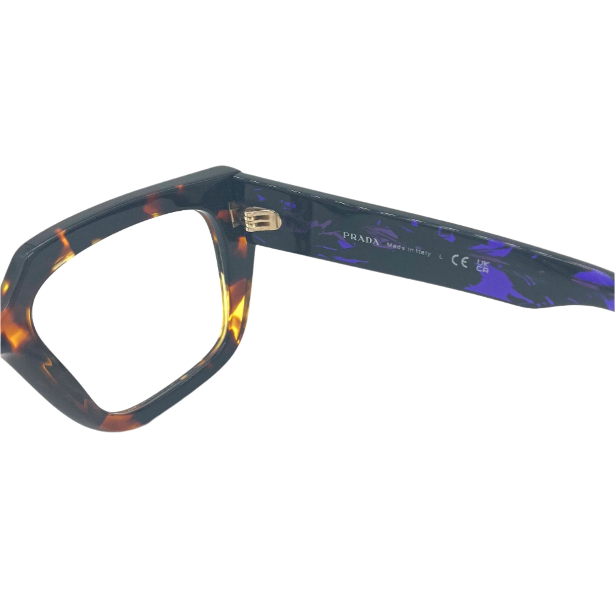 PRADA VPR A03 14O-1O1 50-18 140 Havana & Purple Tortoise Eyeglasses Frame