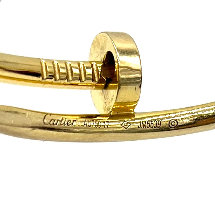 Cartier Juste un Clou bracelet, Classic model Yellow Gold Size 17