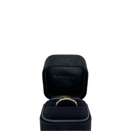 Tiffany & Co. Tiffany Atlas Pierced Diamond Ring 18K Yellow Gold Ring