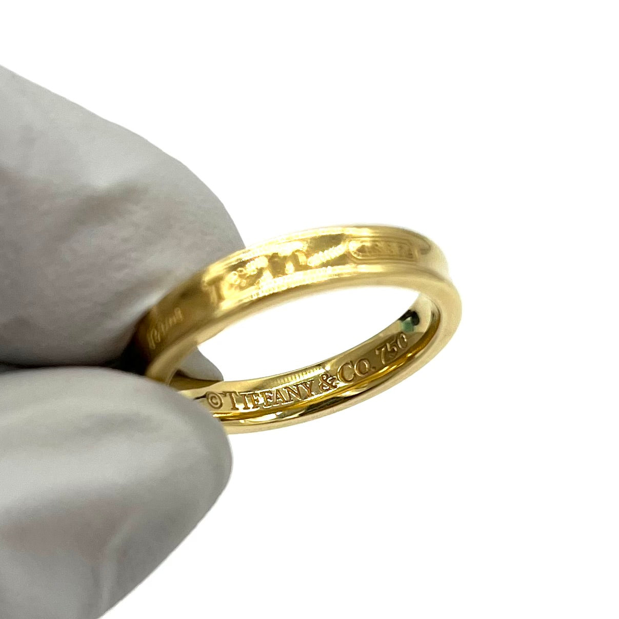 Tiffany & Co. Concave Band 1837 Collection 18k Yellow Gold Ring