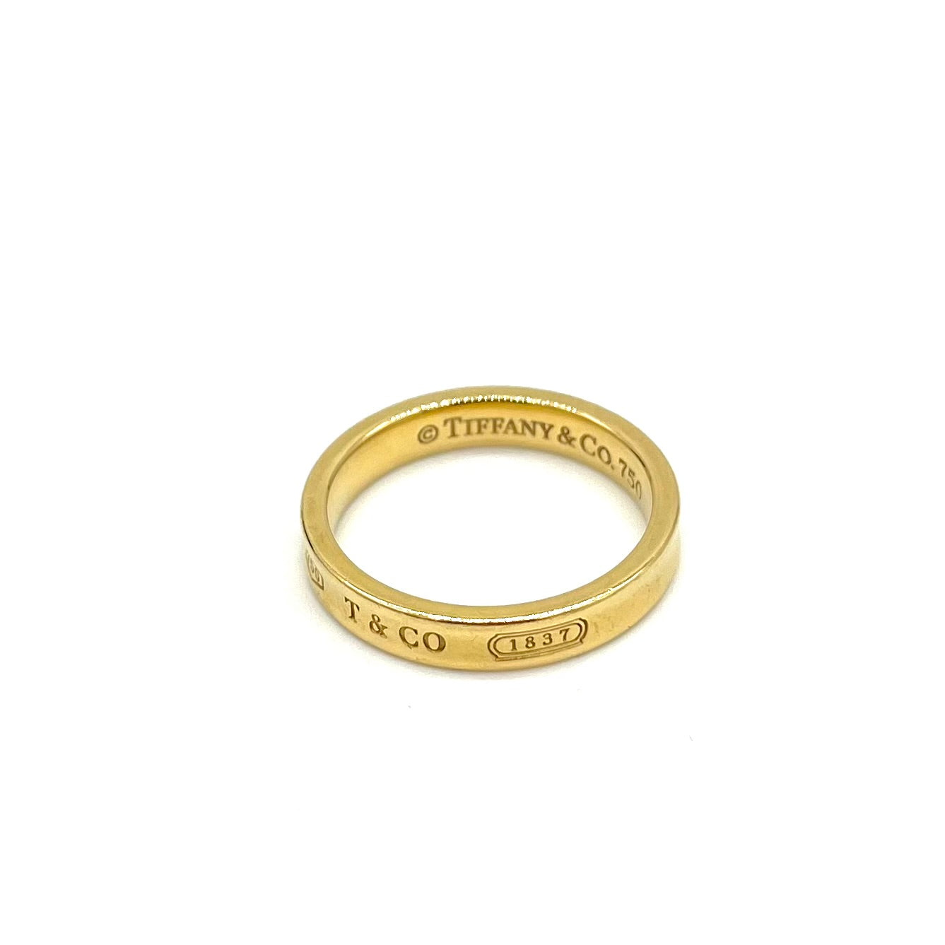 Tiffany & Co. Concave Band 1837 Collection 18k Yellow Gold Ring