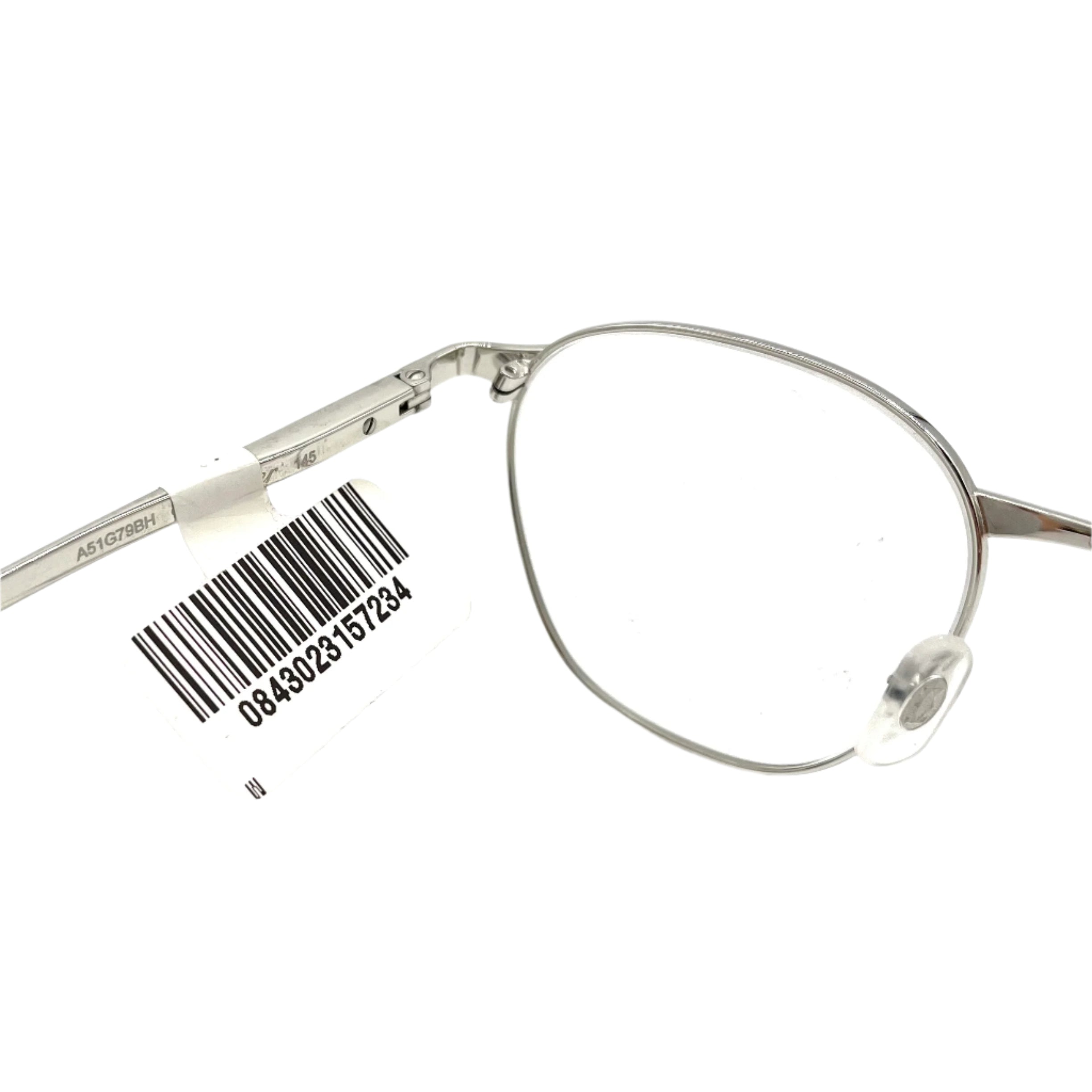 CARTIER Santos de Cartier CT3370 Silver Hardware Eyeglasses Frame
