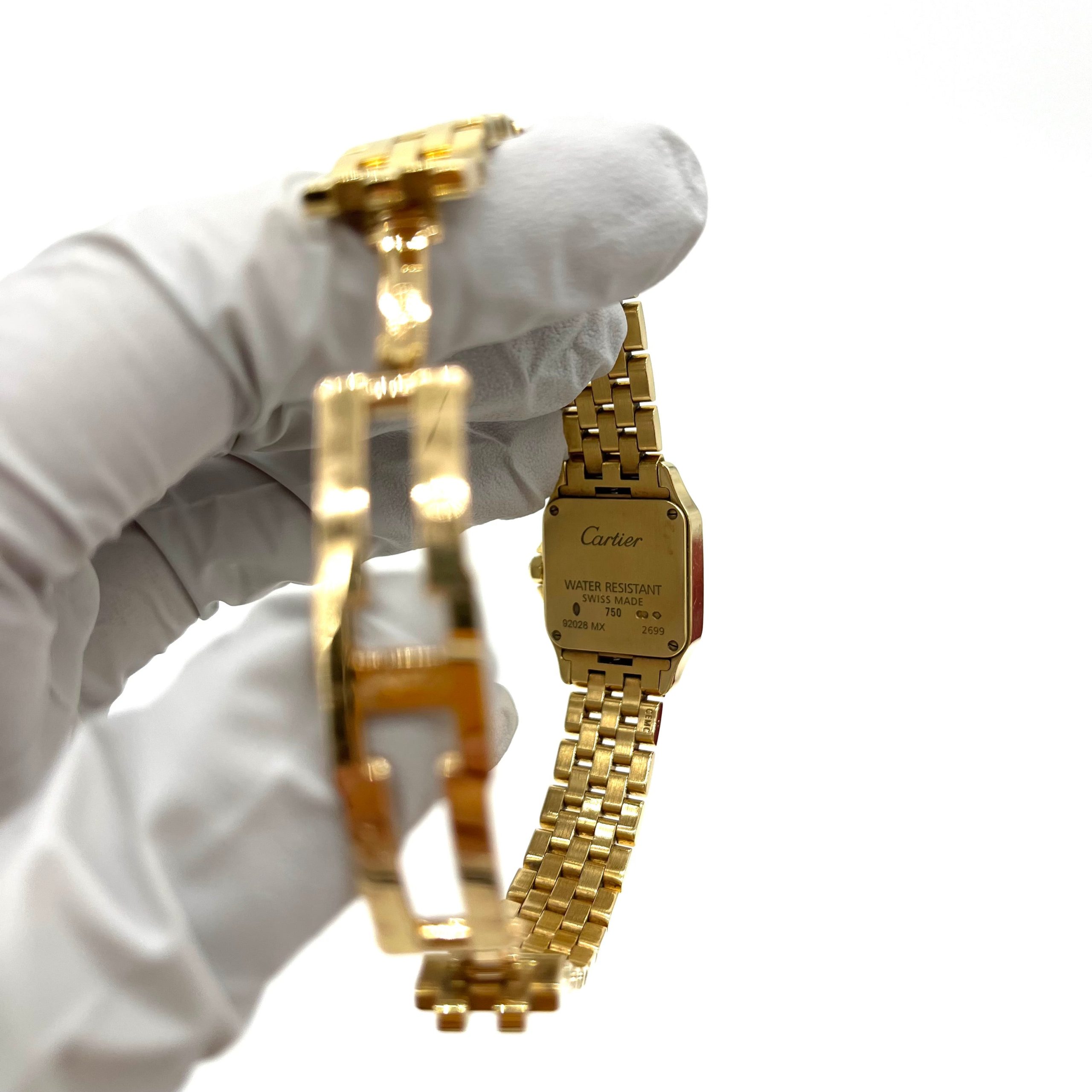 Panthère de Cartier watch Mini model, quartz movement, yellow gold 18K