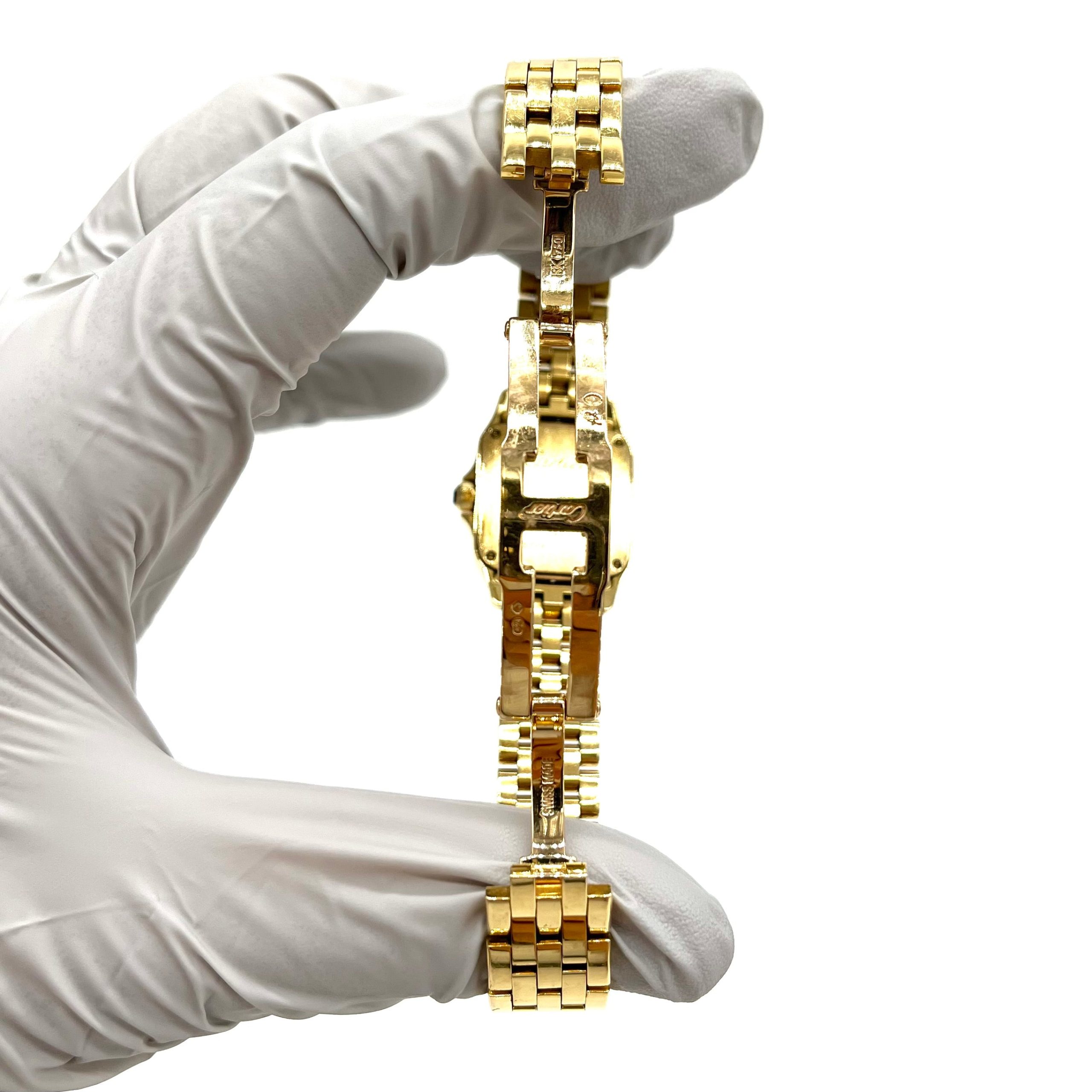 Panthère de Cartier watch Mini model, quartz movement, yellow gold 18K