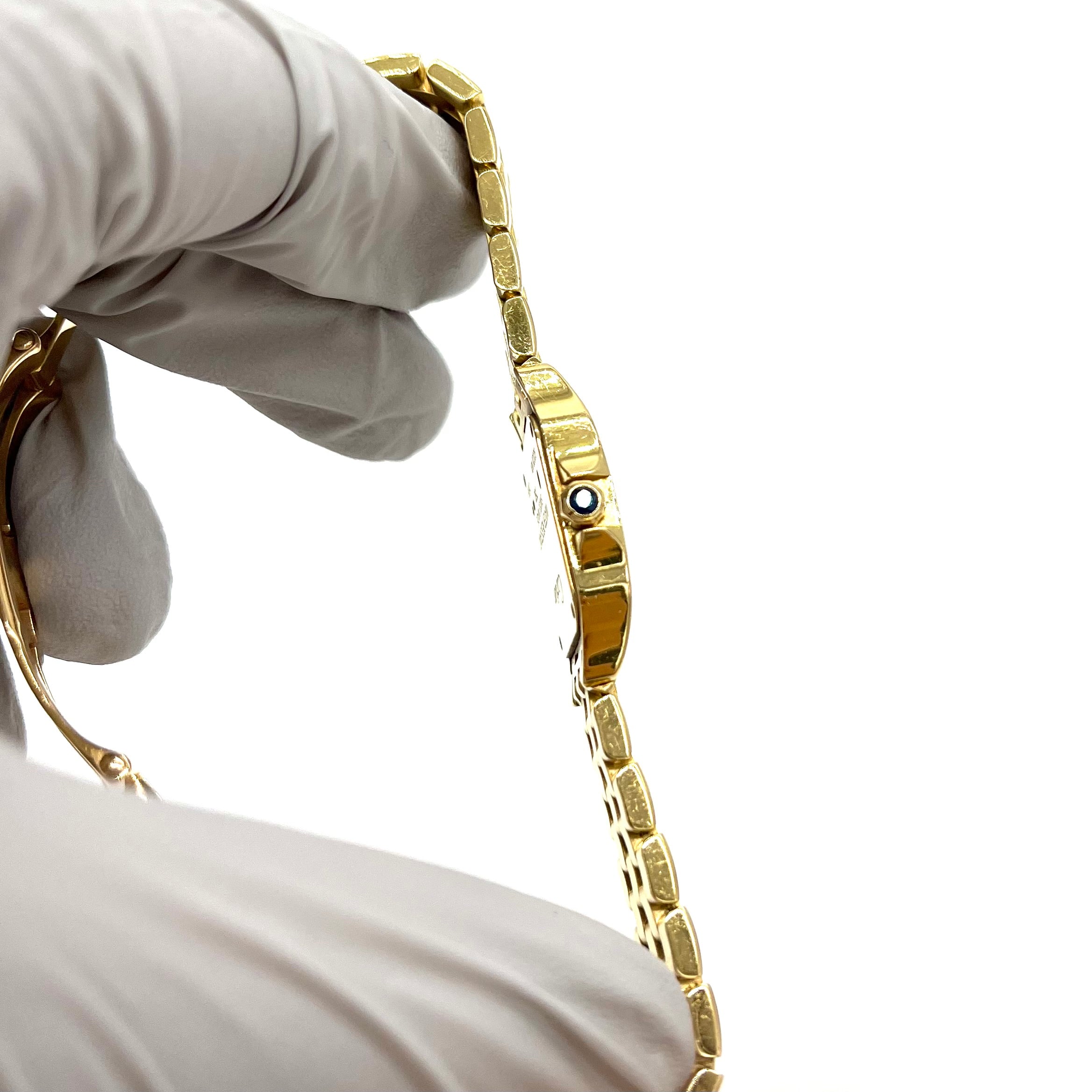 Panthère de Cartier watch Mini model, quartz movement, yellow gold 18K