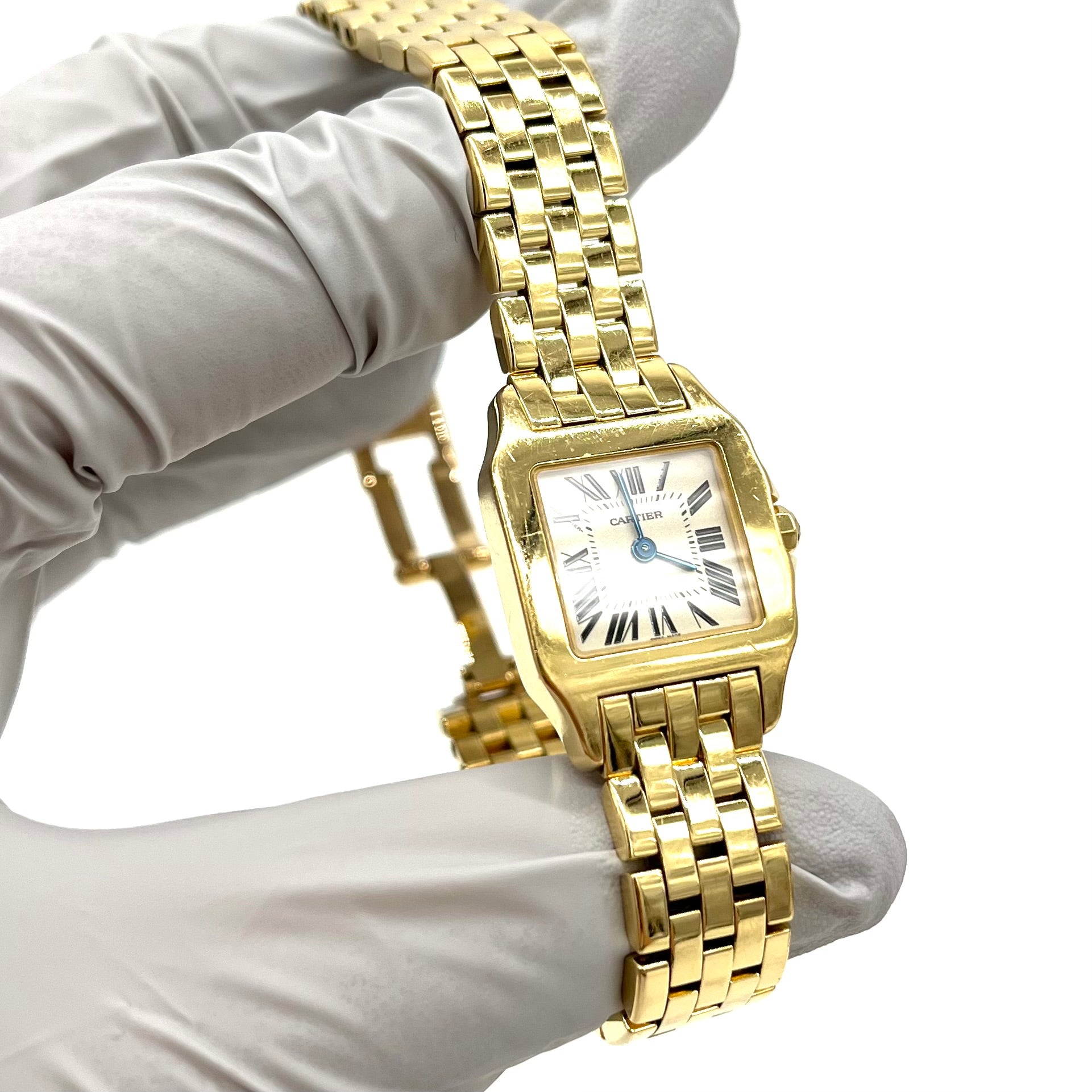 Panthère de Cartier watch Mini model, quartz movement, yellow gold 18K