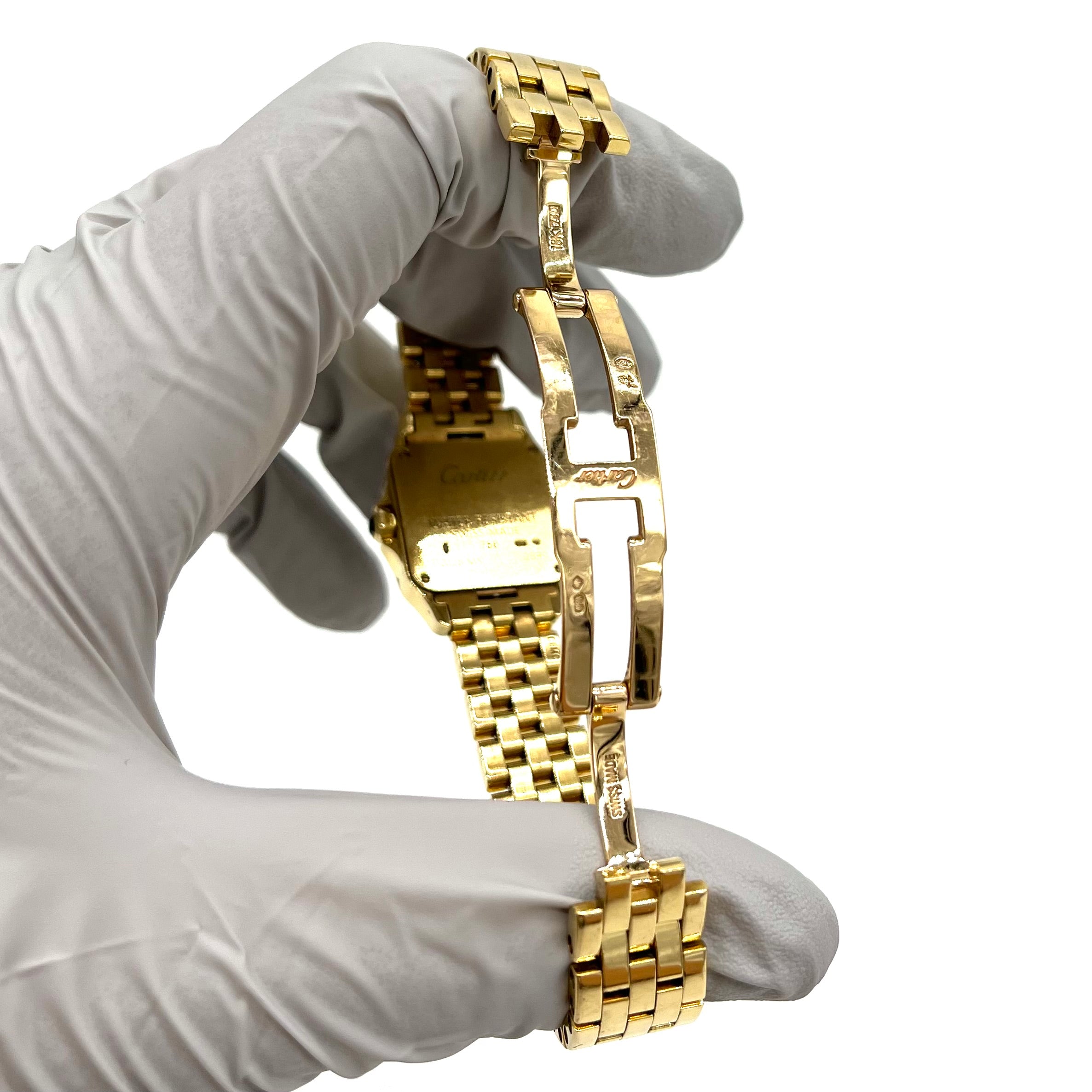 Panthère de Cartier watch Mini model, quartz movement, yellow gold 18K