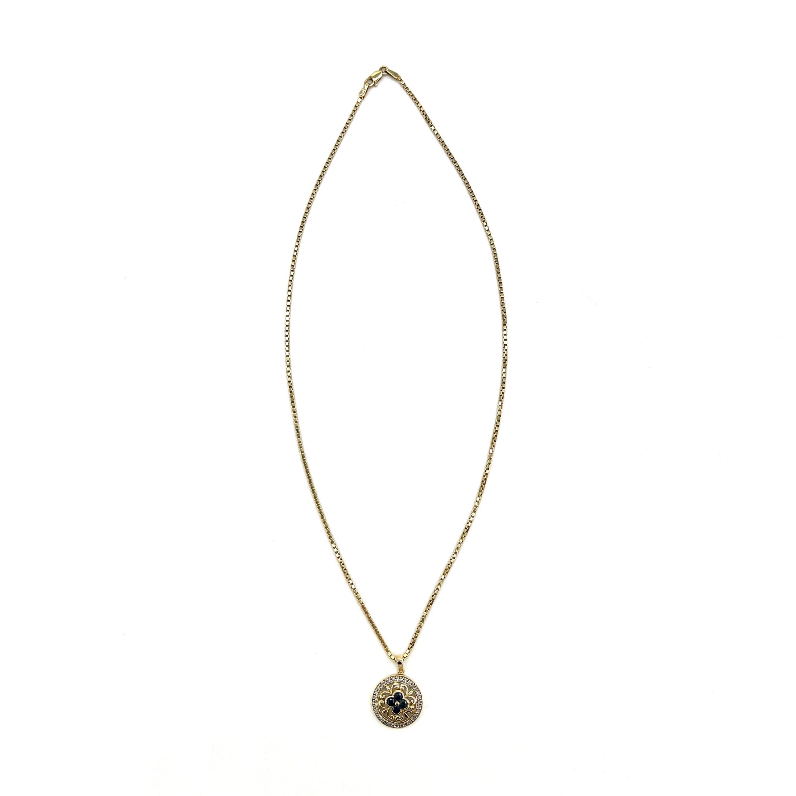 Gemstone 14K Gold necklace