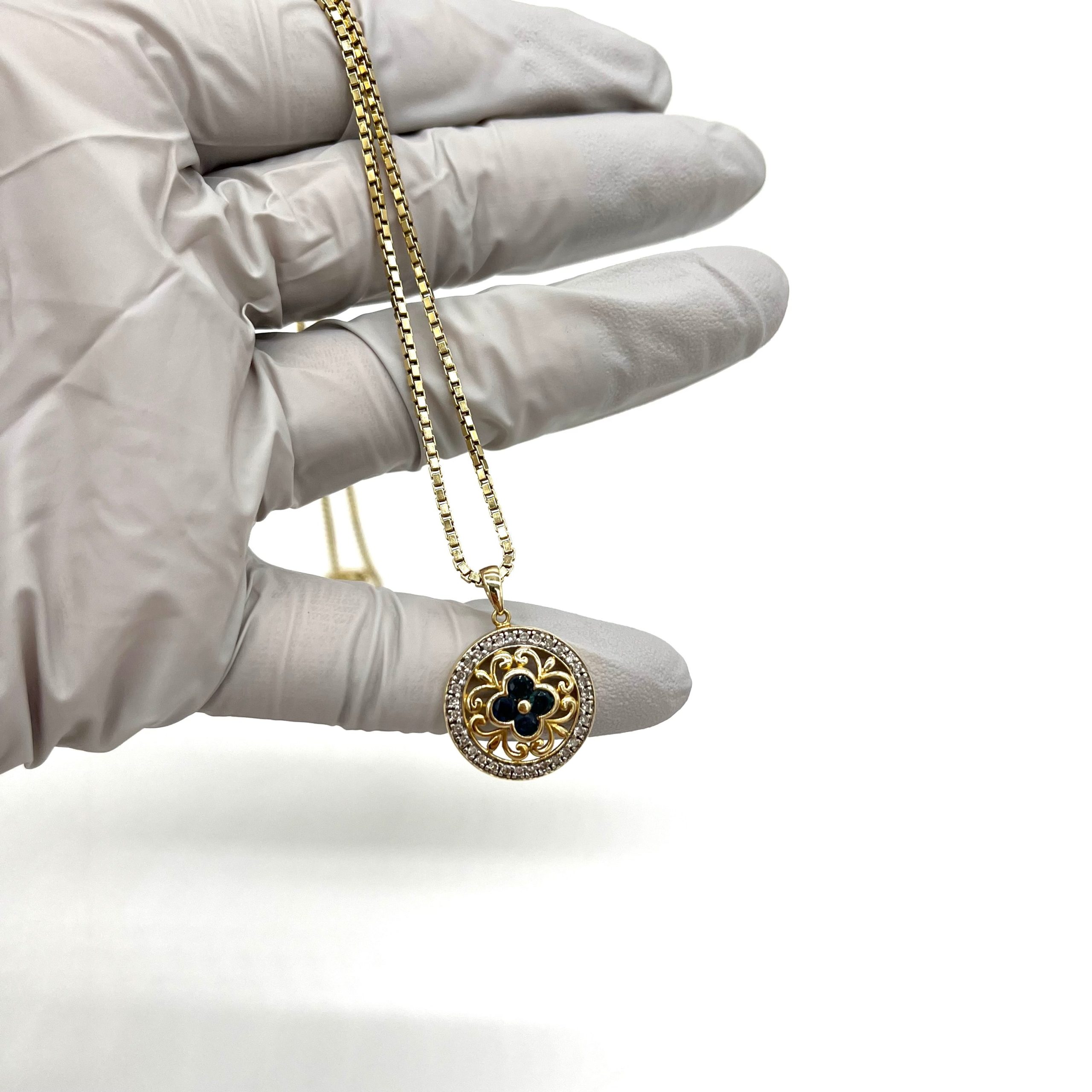 Gemstone 14K Gold necklace