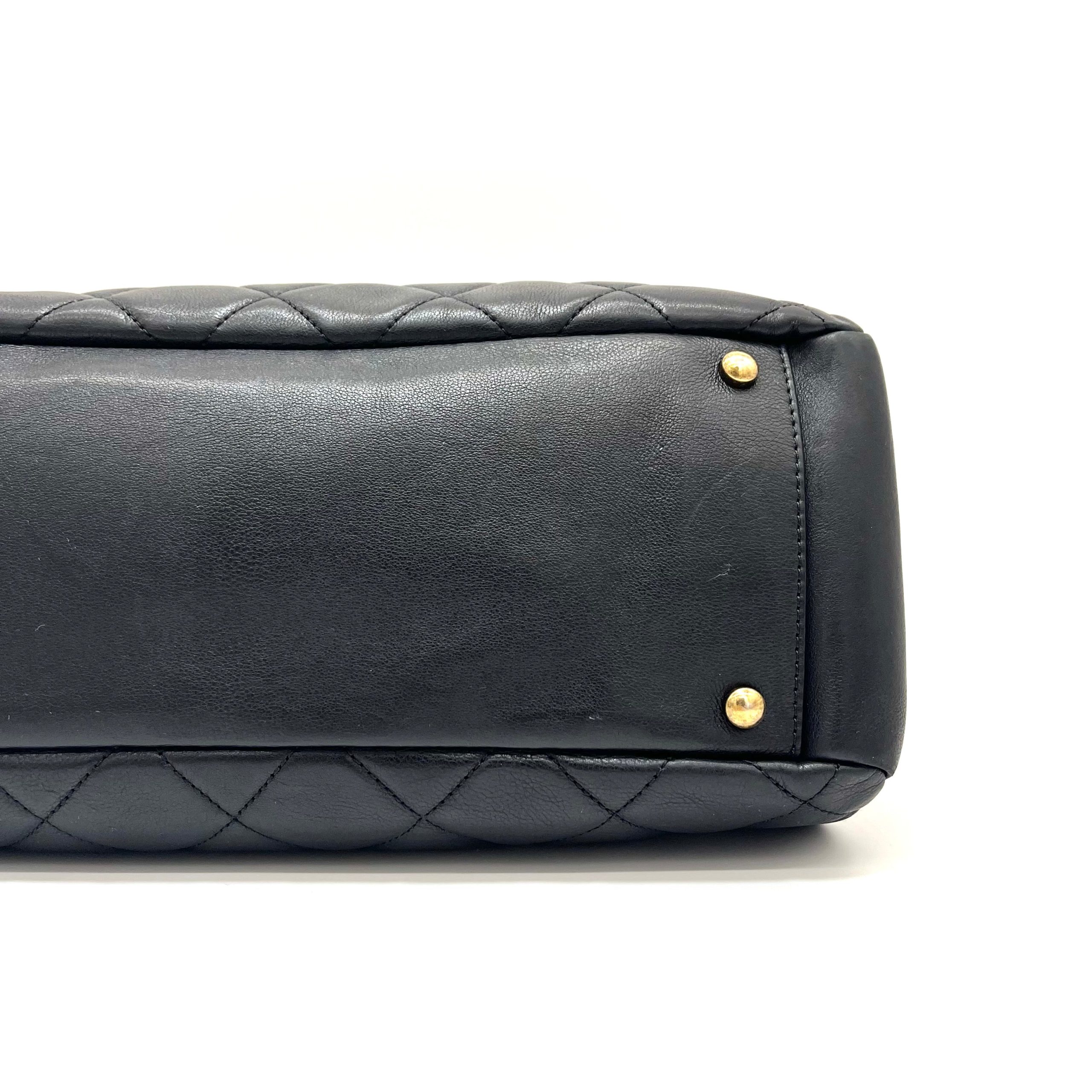 CHANEL Lambskin small Quilted Crown Tote 2013-2014