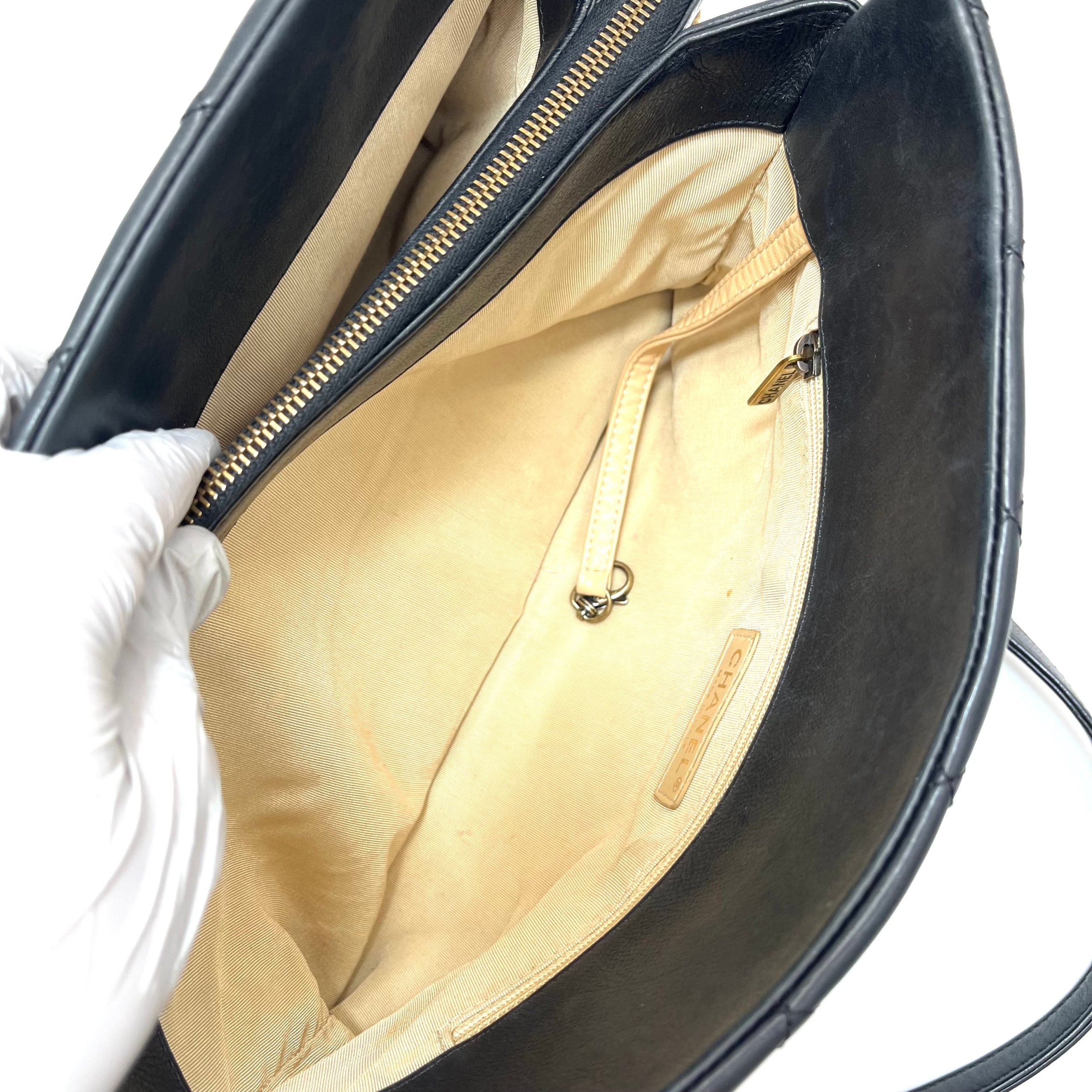 CHANEL Lambskin small Quilted Crown Tote 2013-2014