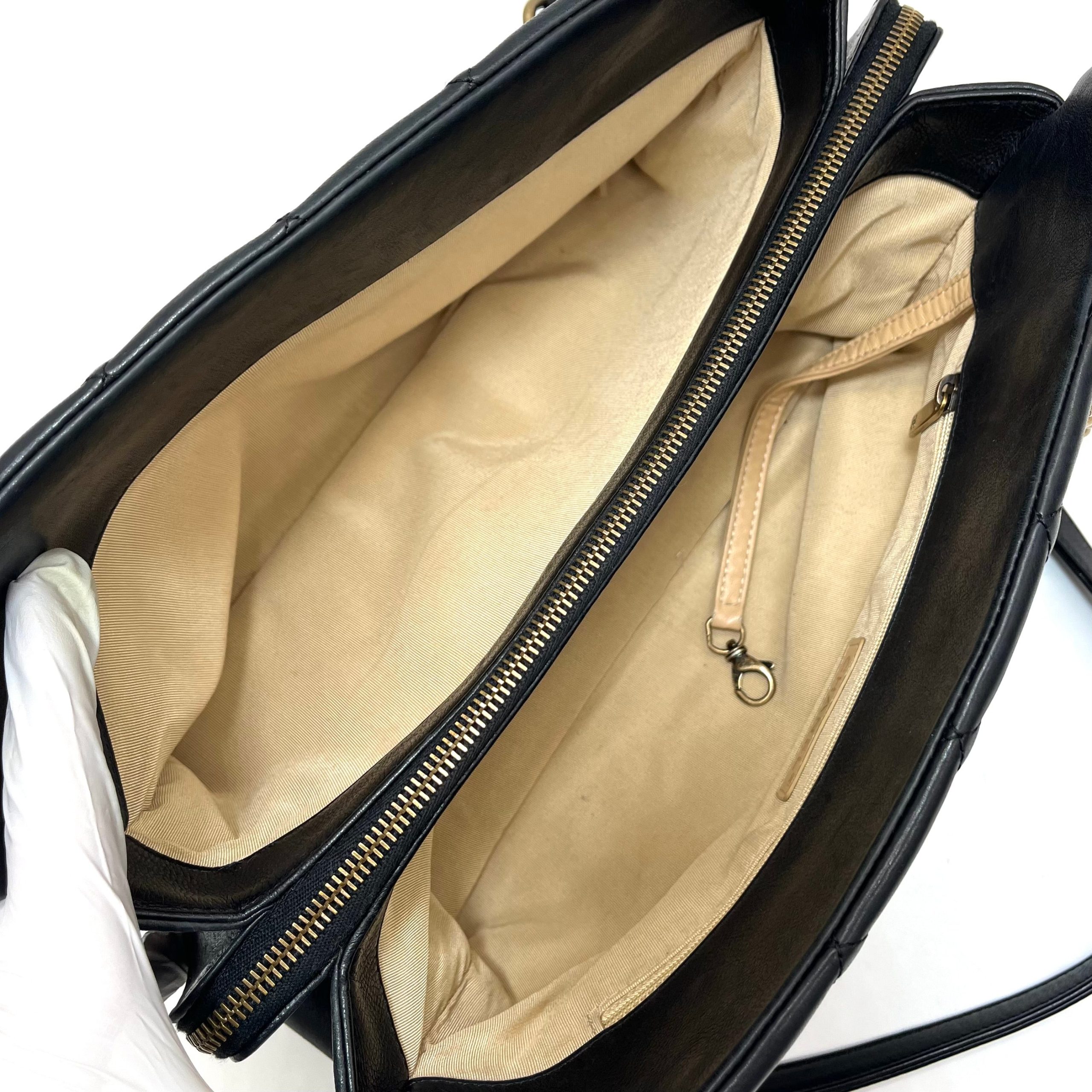 CHANEL Lambskin small Quilted Crown Tote 2013-2014