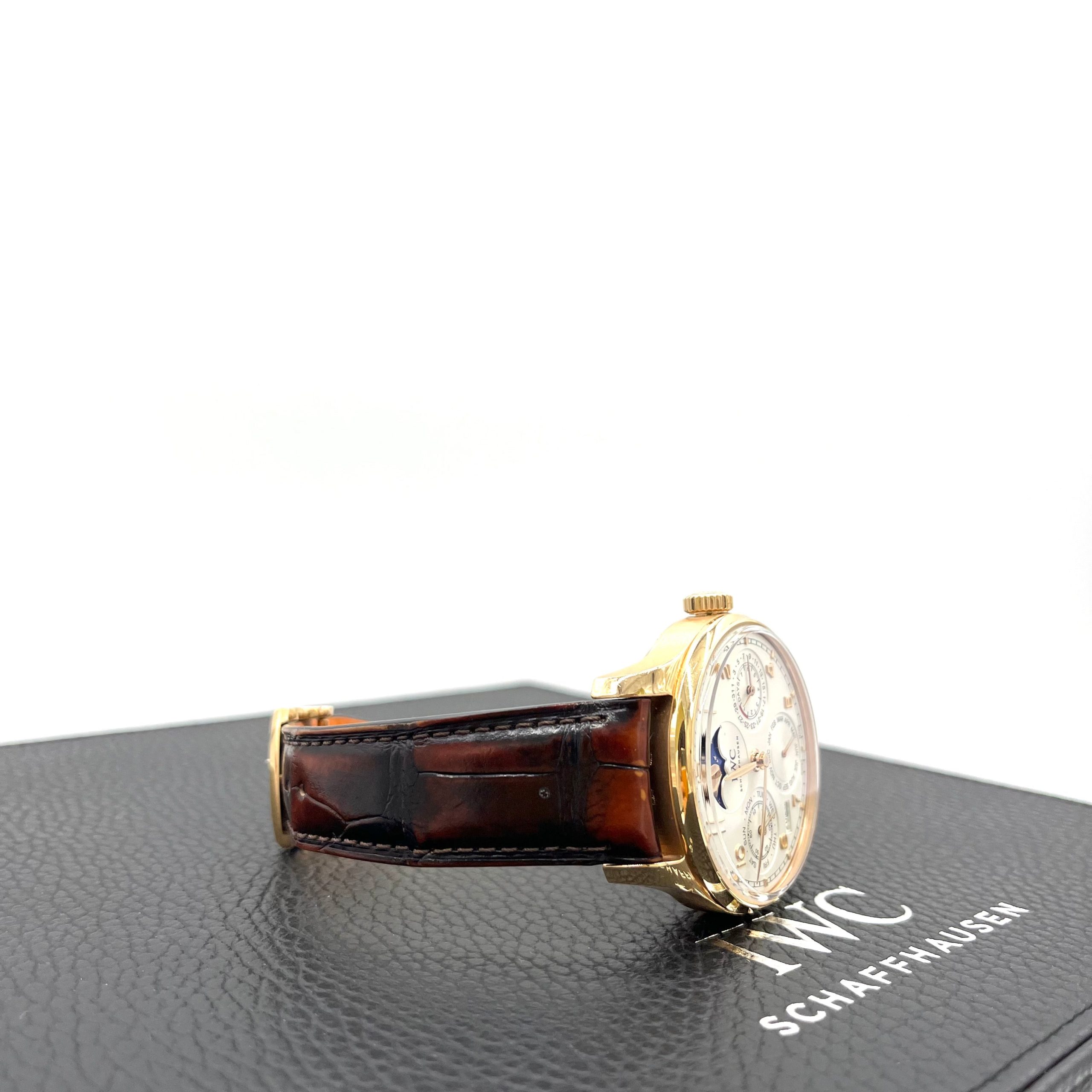 IWC Portuguese Perpetual Calendar White Dial Rose Gold IW503302 Year of 2023