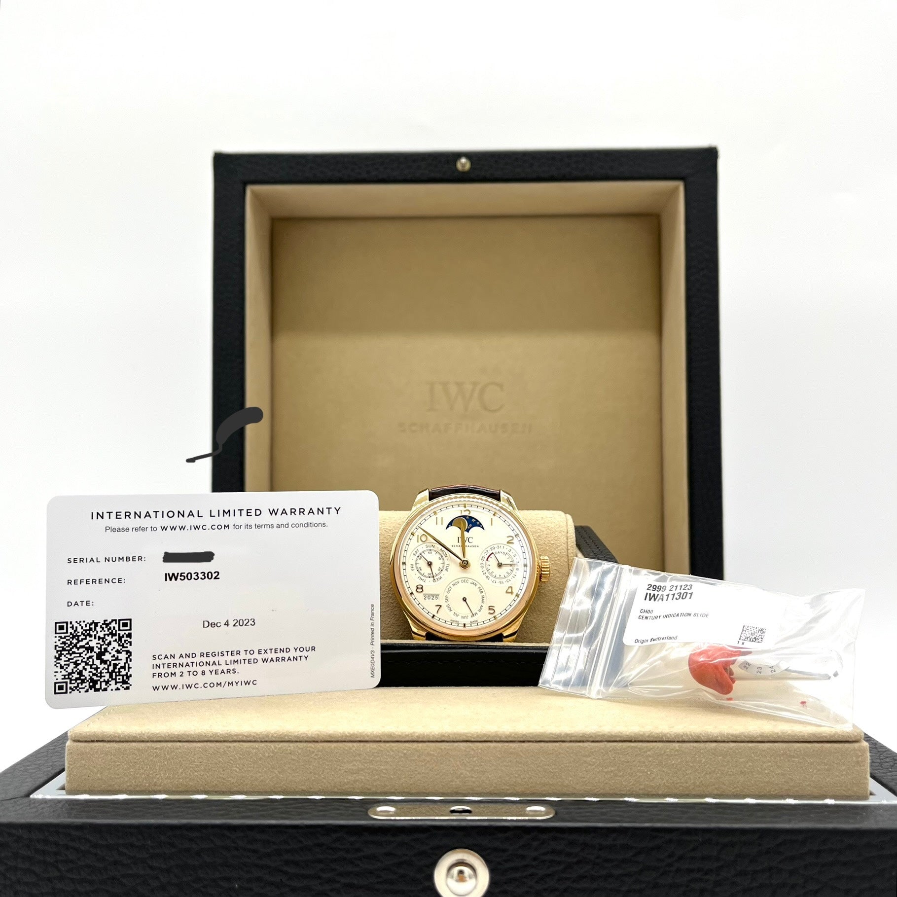 IWC Portuguese Perpetual Calendar White Dial Rose Gold IW503302 Year of 2023