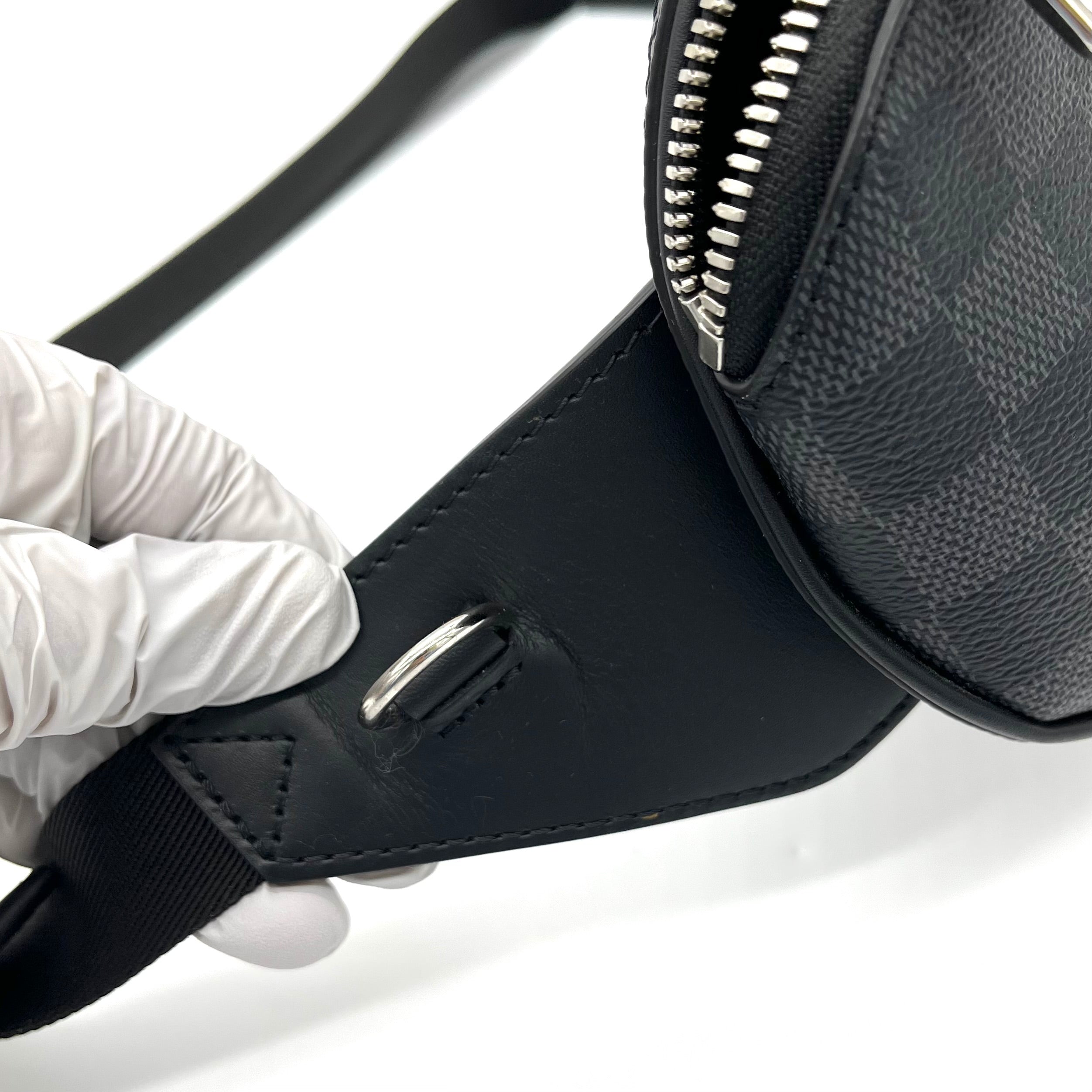 LOUIS VUITTON Epi Damier Graphite Bumbag Black