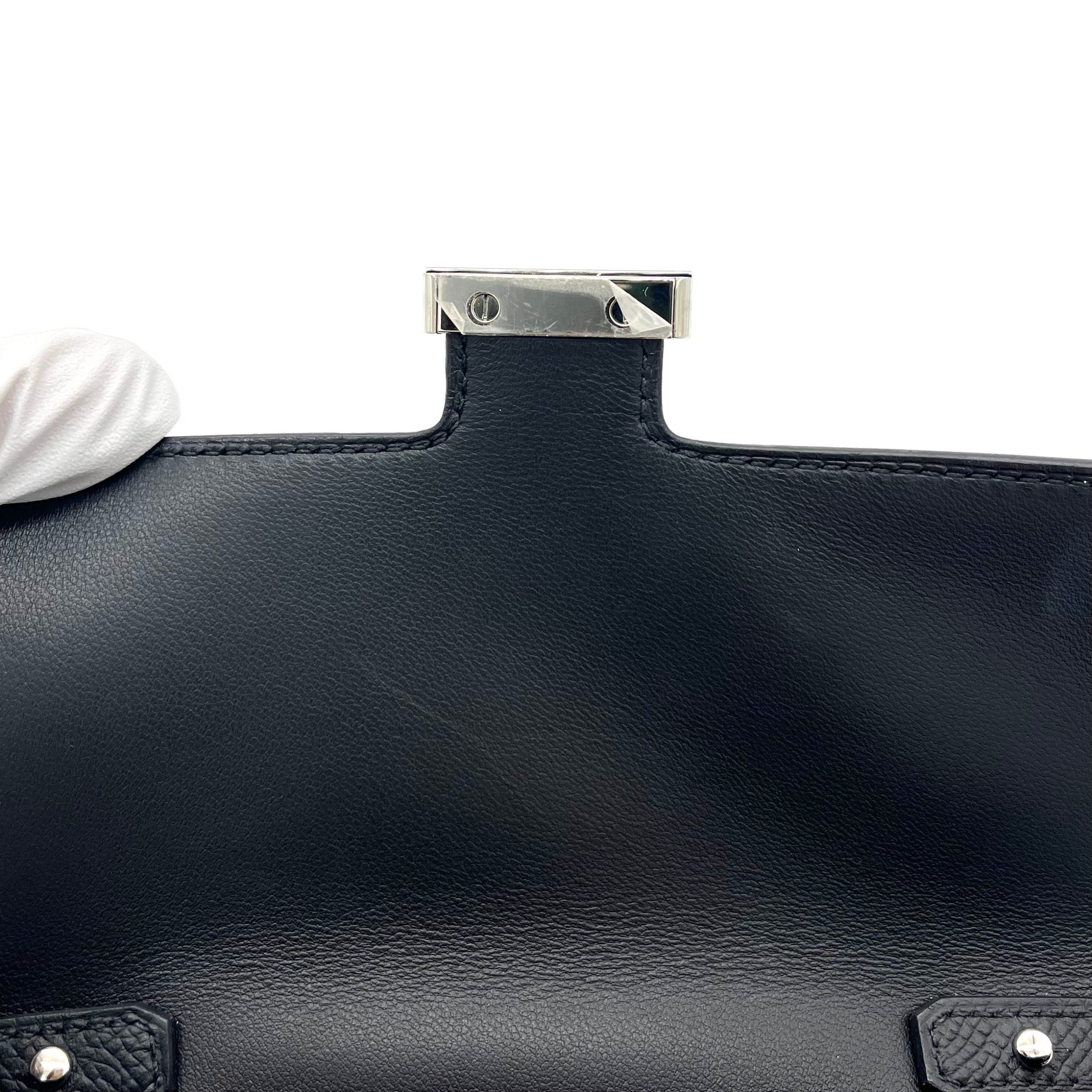 HERMES Epsom Constance Wallet To Go Black