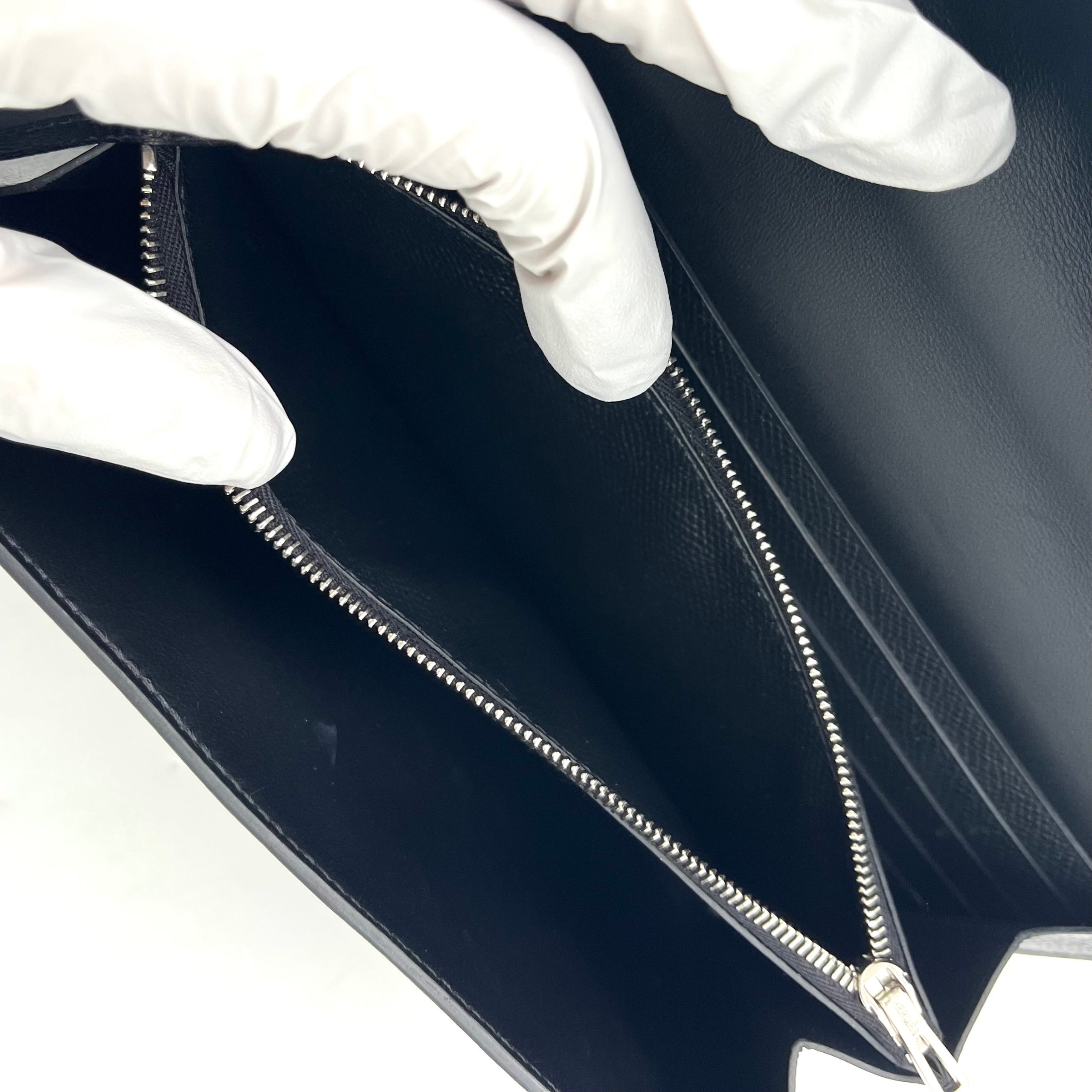 HERMES Epsom Constance Wallet To Go Black