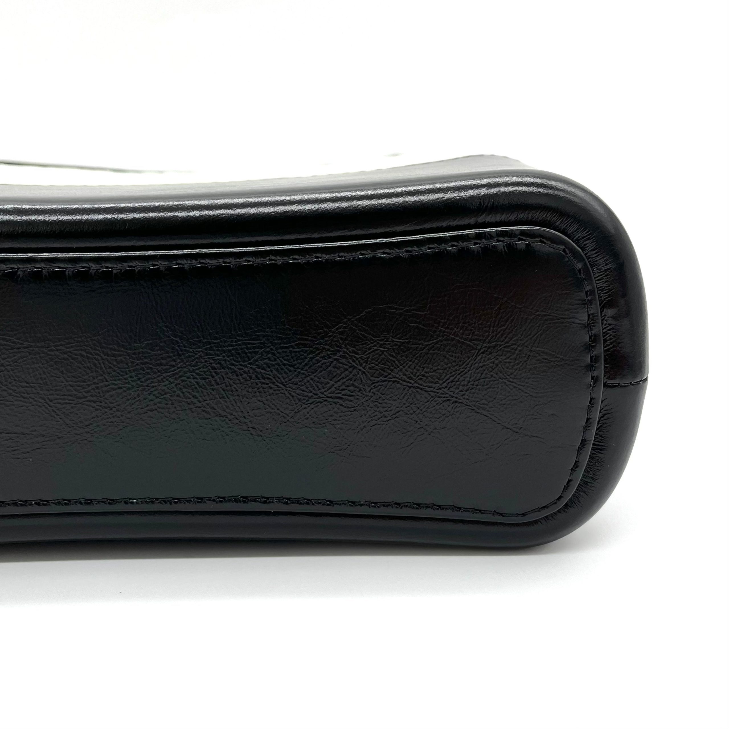 CHANEL Aged Calfskin Quilted Medium Gabrielle Hobo White