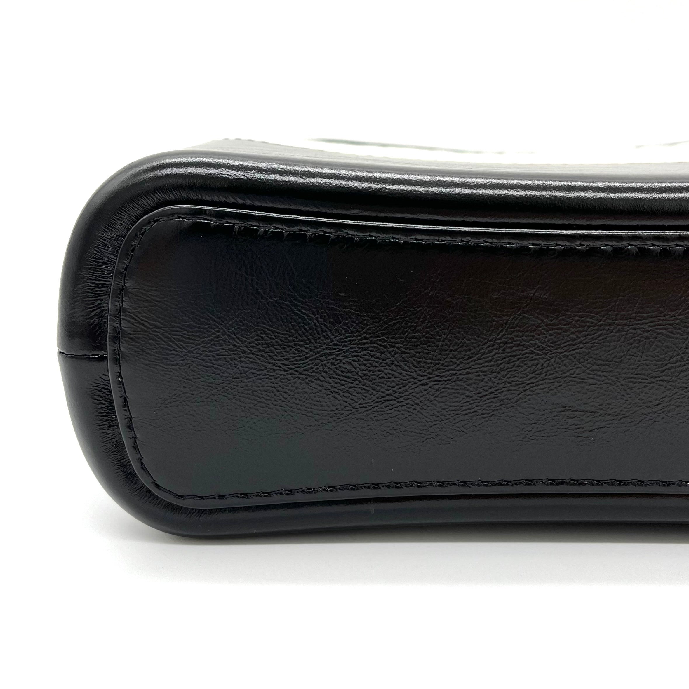 CHANEL Aged Calfskin Quilted Medium Gabrielle Hobo White