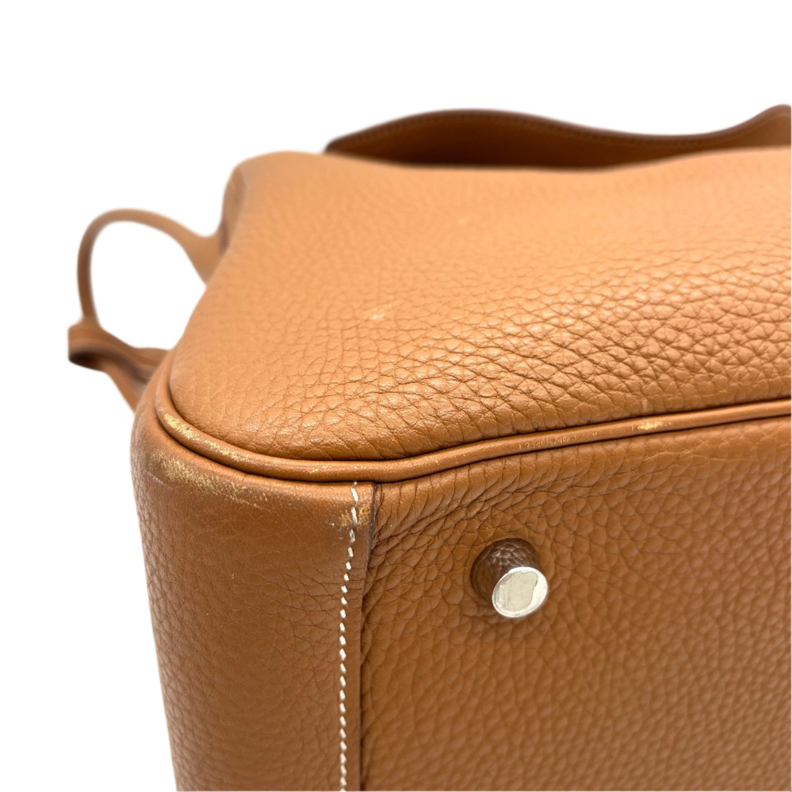 HERMES Taurillon Clemence Lindy 34 Gold