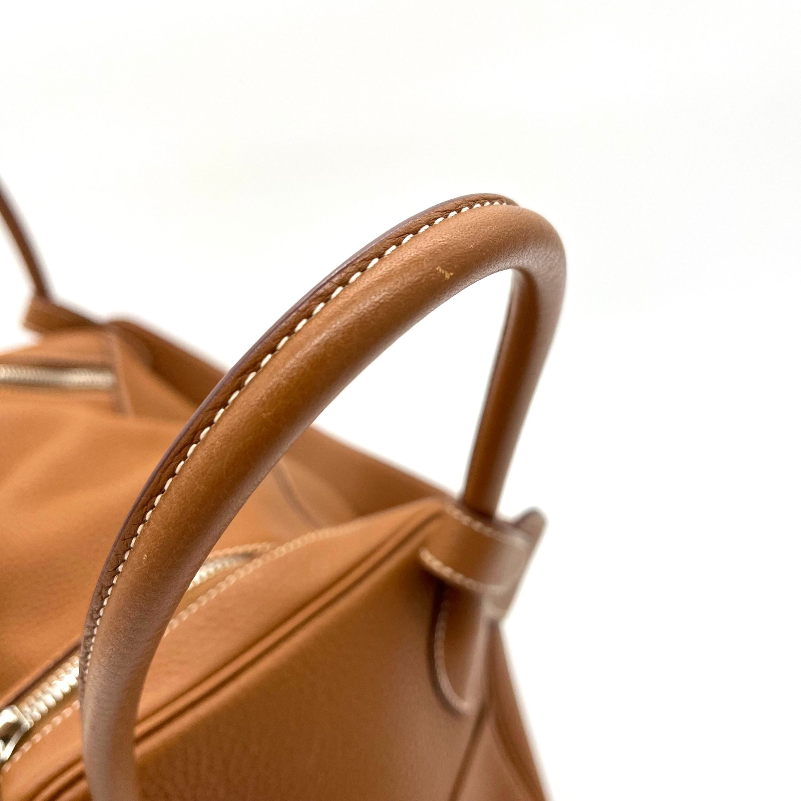 HERMES Taurillon Clemence Lindy 34 Gold