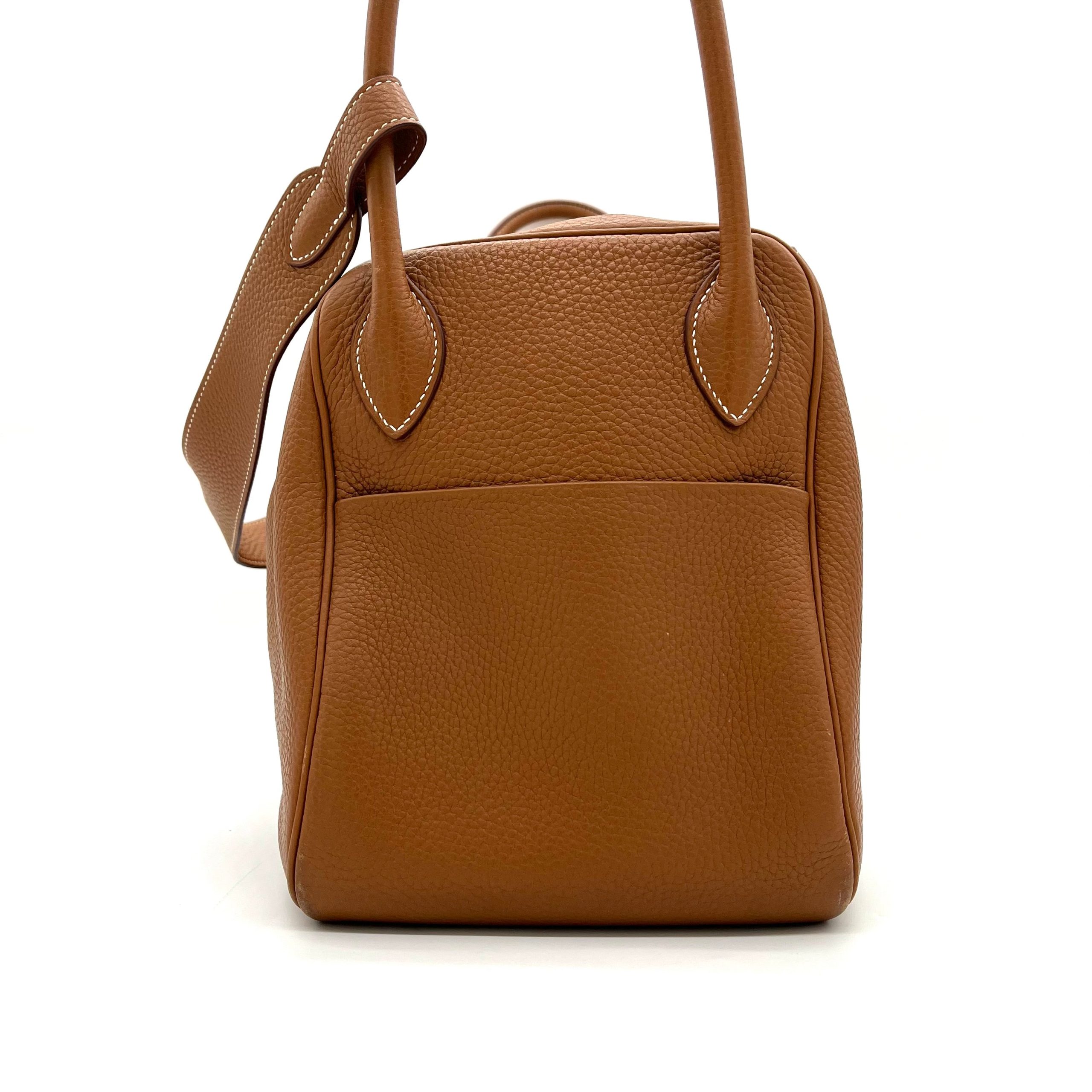 HERMES Taurillon Clemence Lindy 34 Gold