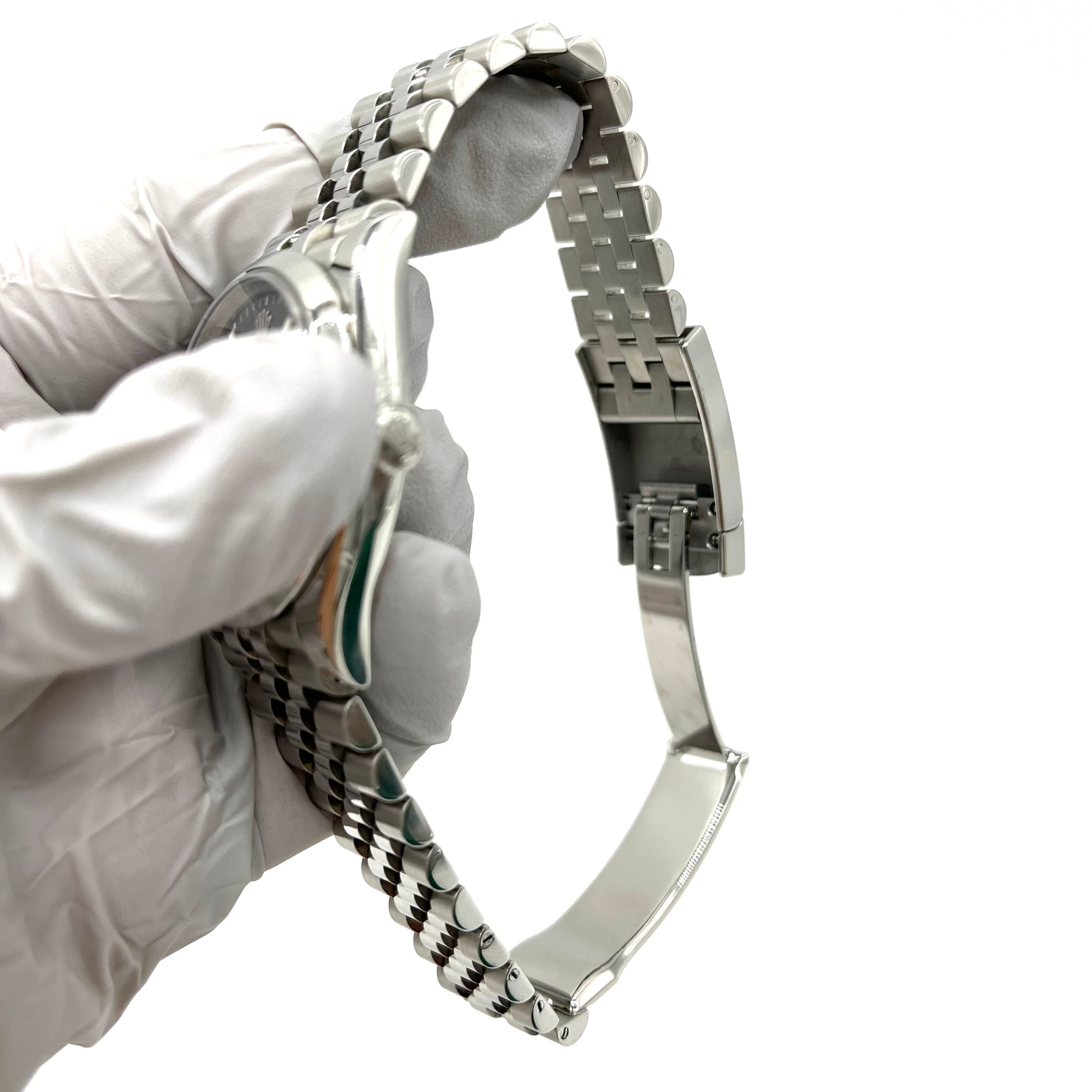 ROLEX Datejust 36mm 126200 Blue Index Smooth Stainless Steel Jubilee Mens Watch