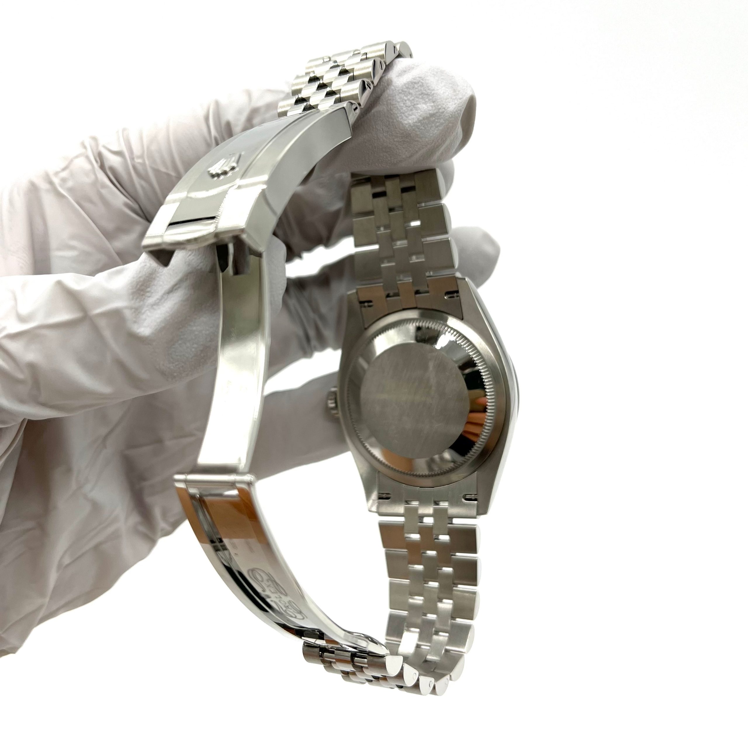 ROLEX Datejust 36mm 126200 Blue Index Smooth Stainless Steel Jubilee Mens Watch