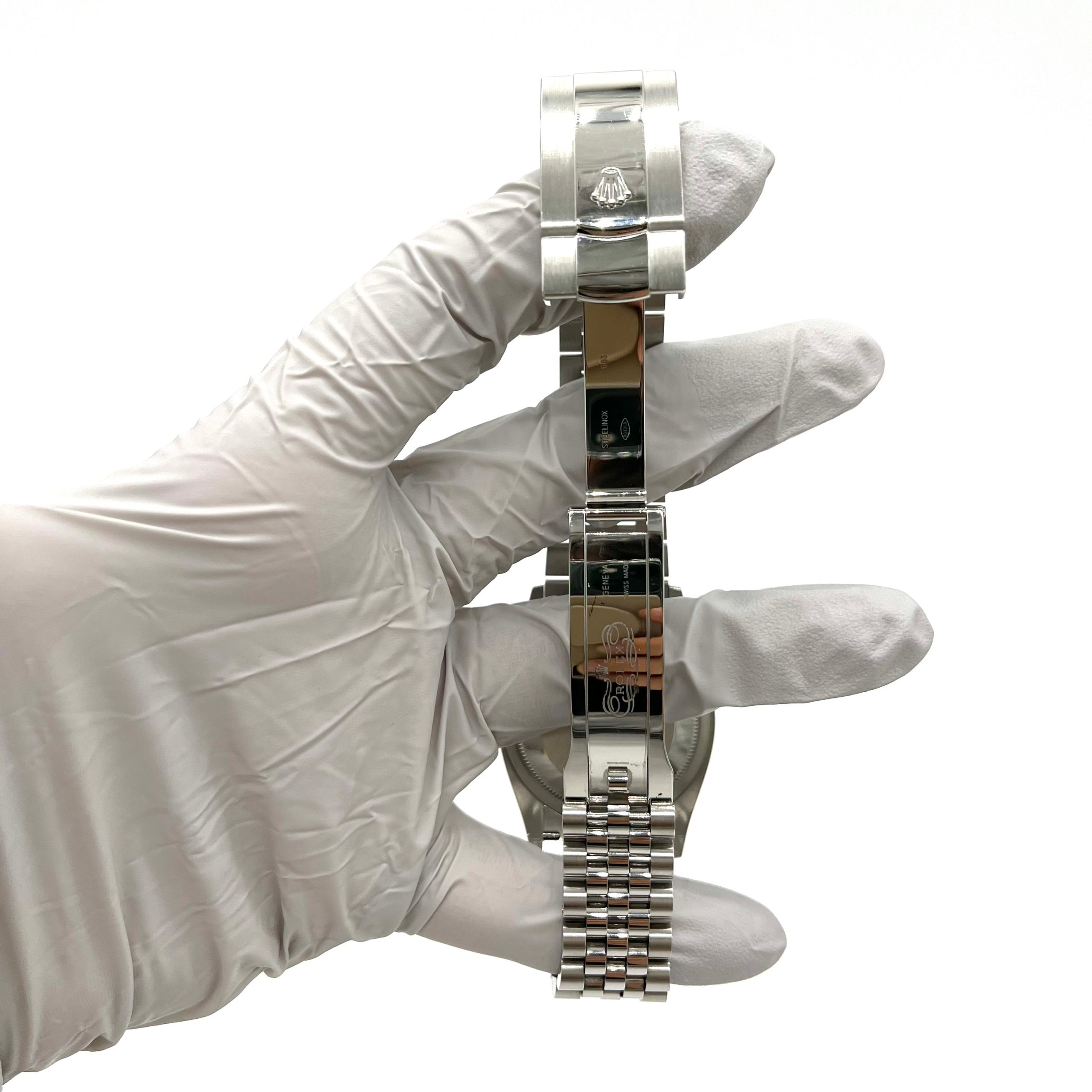 ROLEX Datejust 36mm 126200 Blue Index Smooth Stainless Steel Jubilee Mens Watch