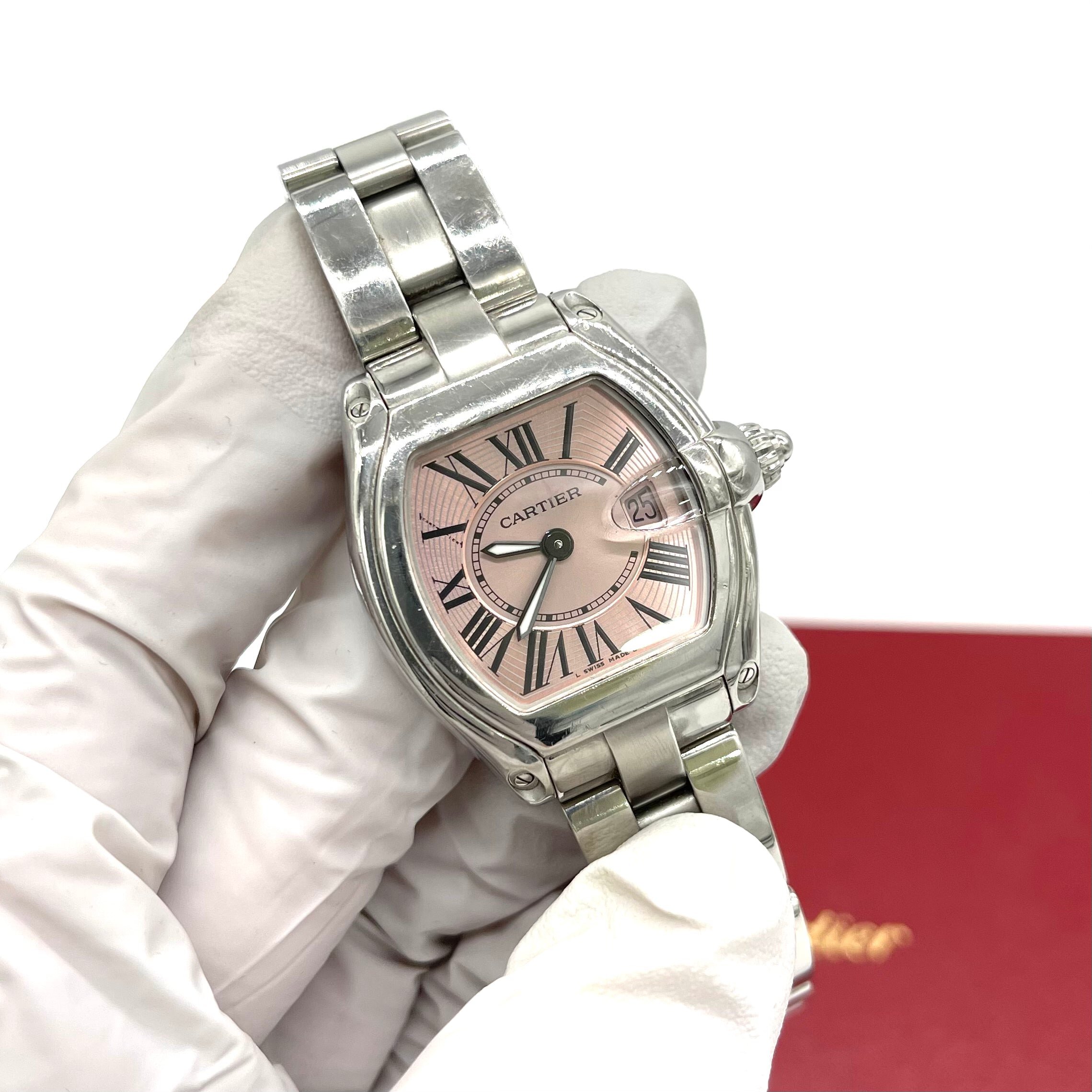 CARTIER Lady Roadster ref 2675 Pink Dial circa 2000