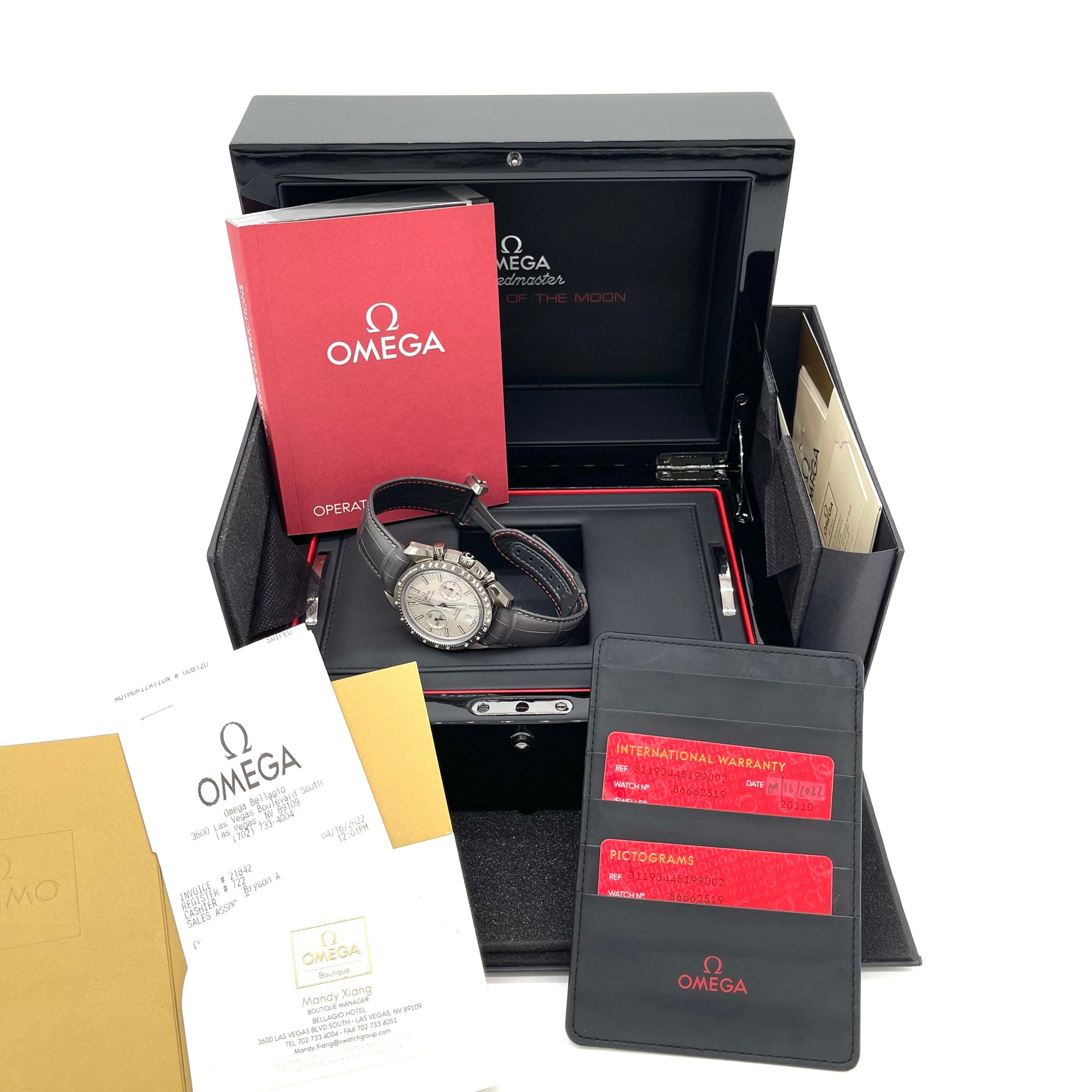 [NEW]OMEGA DARK SIDE OF THE MOON CO‑AXIAL CHRONOMETER CHRONOGRAPH 44.25 MM