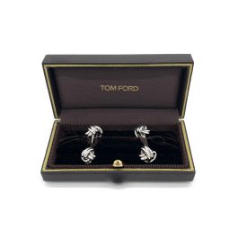 TOMFORD 18K WHITE GOLD CUFFLINKS