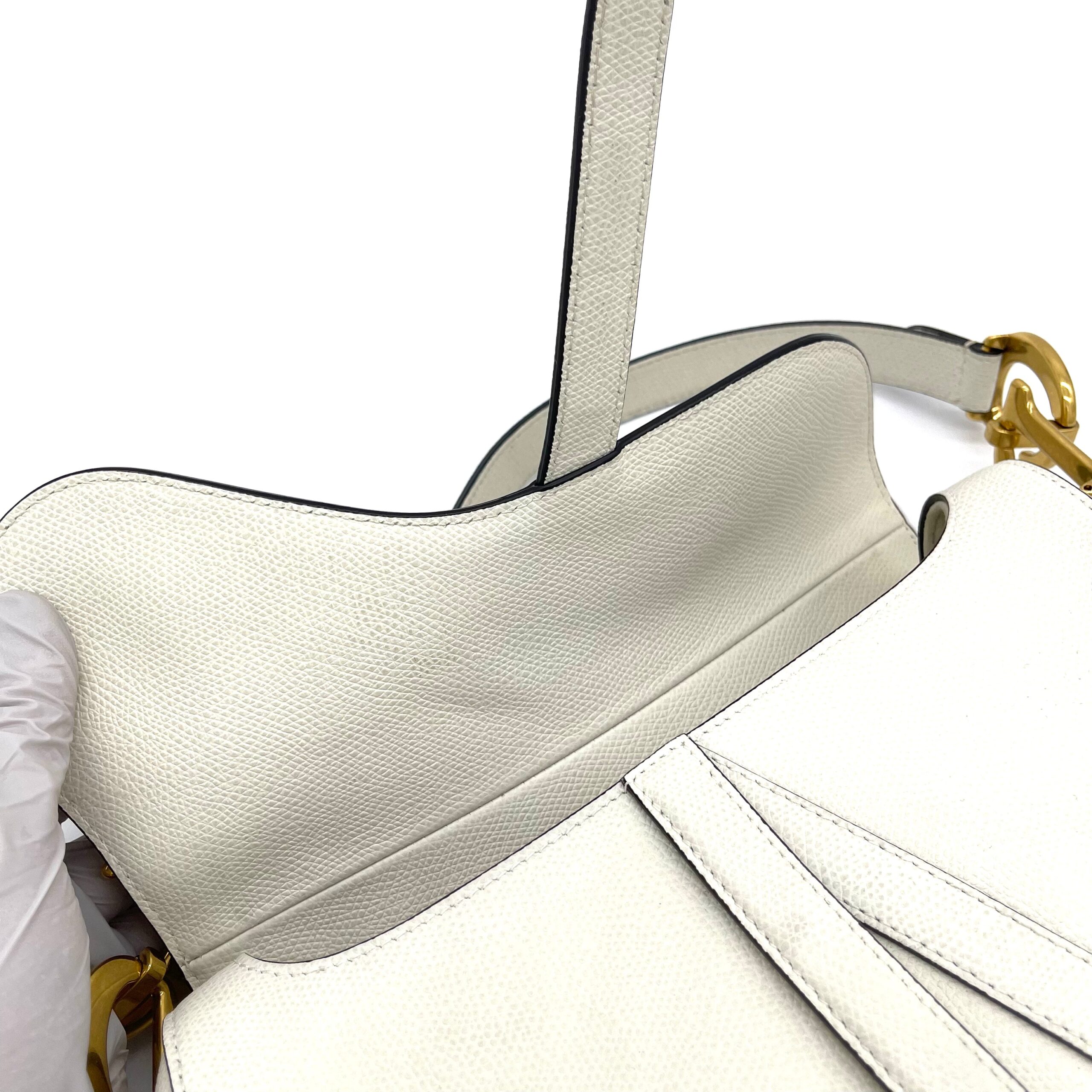 Christian Dior Neutrals Saddle Bag Medium