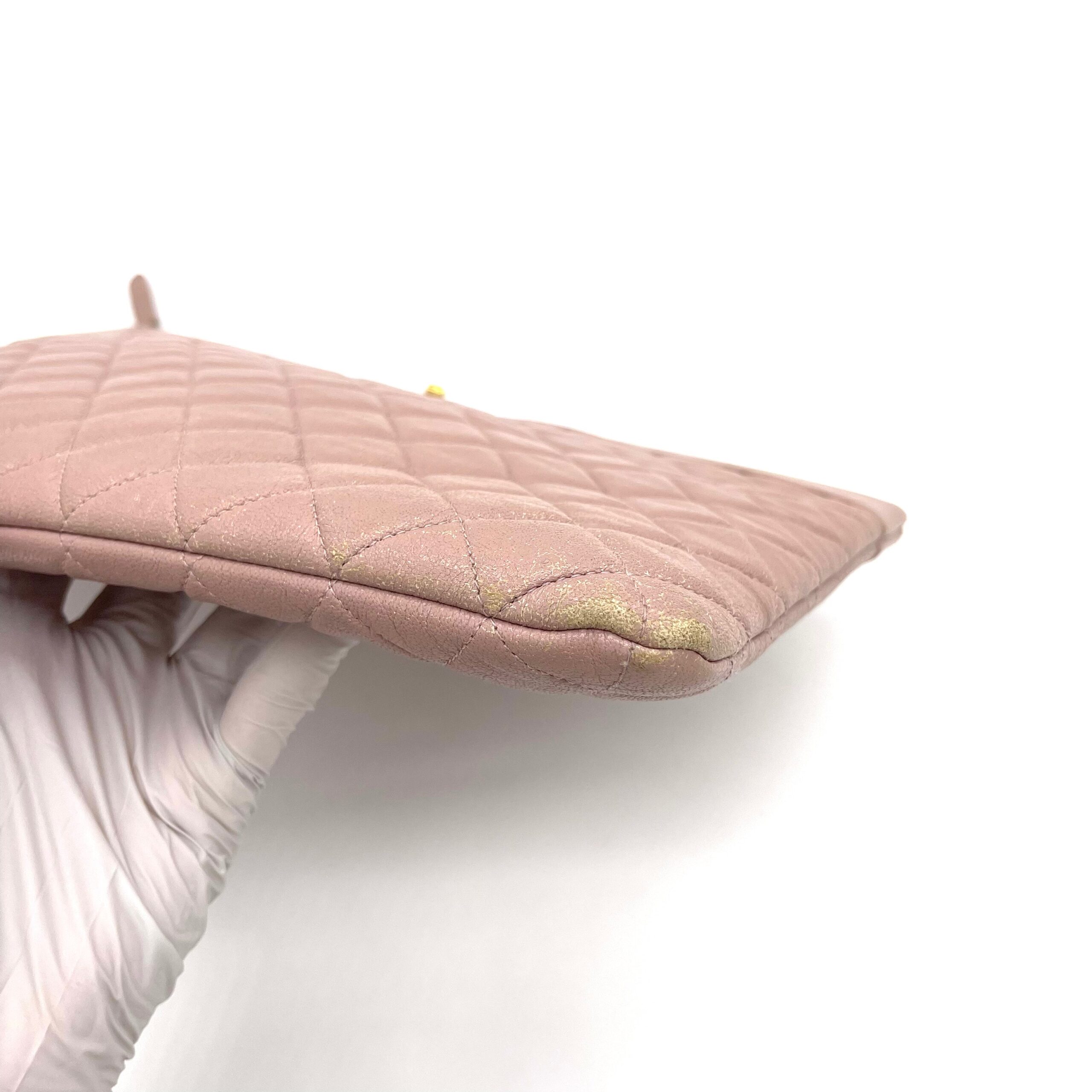 Chanel Mademoiselle Vintage O Case Clutch Quilted Sheepskin Large 2016-2017