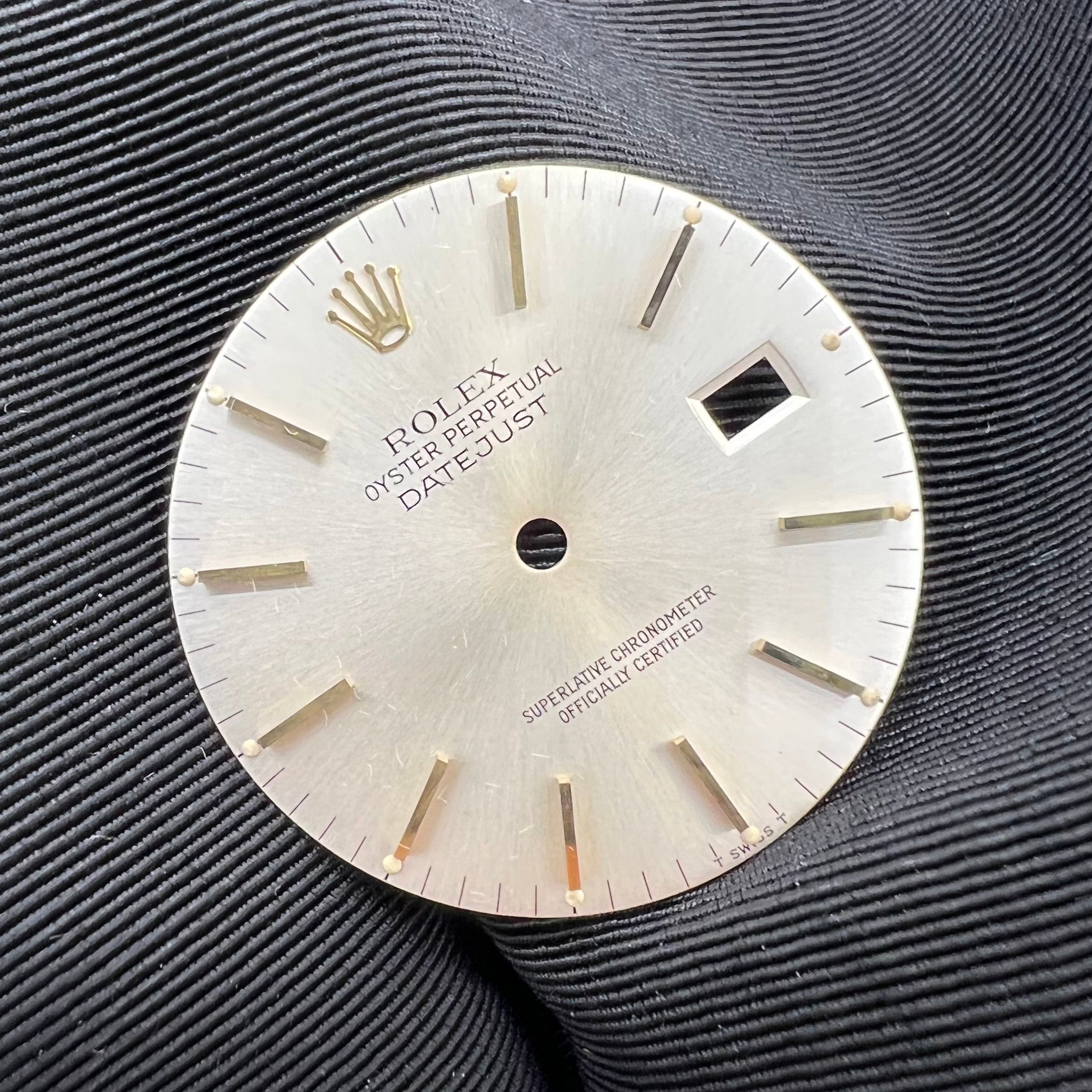 Guaranteed Authentic Rolex Oyster Perpetual Datejust  With Date Superlative Chronometer Officially Certified Swiss Made Champagne Dial 36mm