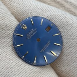 Guaranteed Authentic Rolex Oyster Perpetual Datejust  With Date Model 16220 Superlative Chronometer Officially Certified Swiss Made Dark Blue Dial 36mm