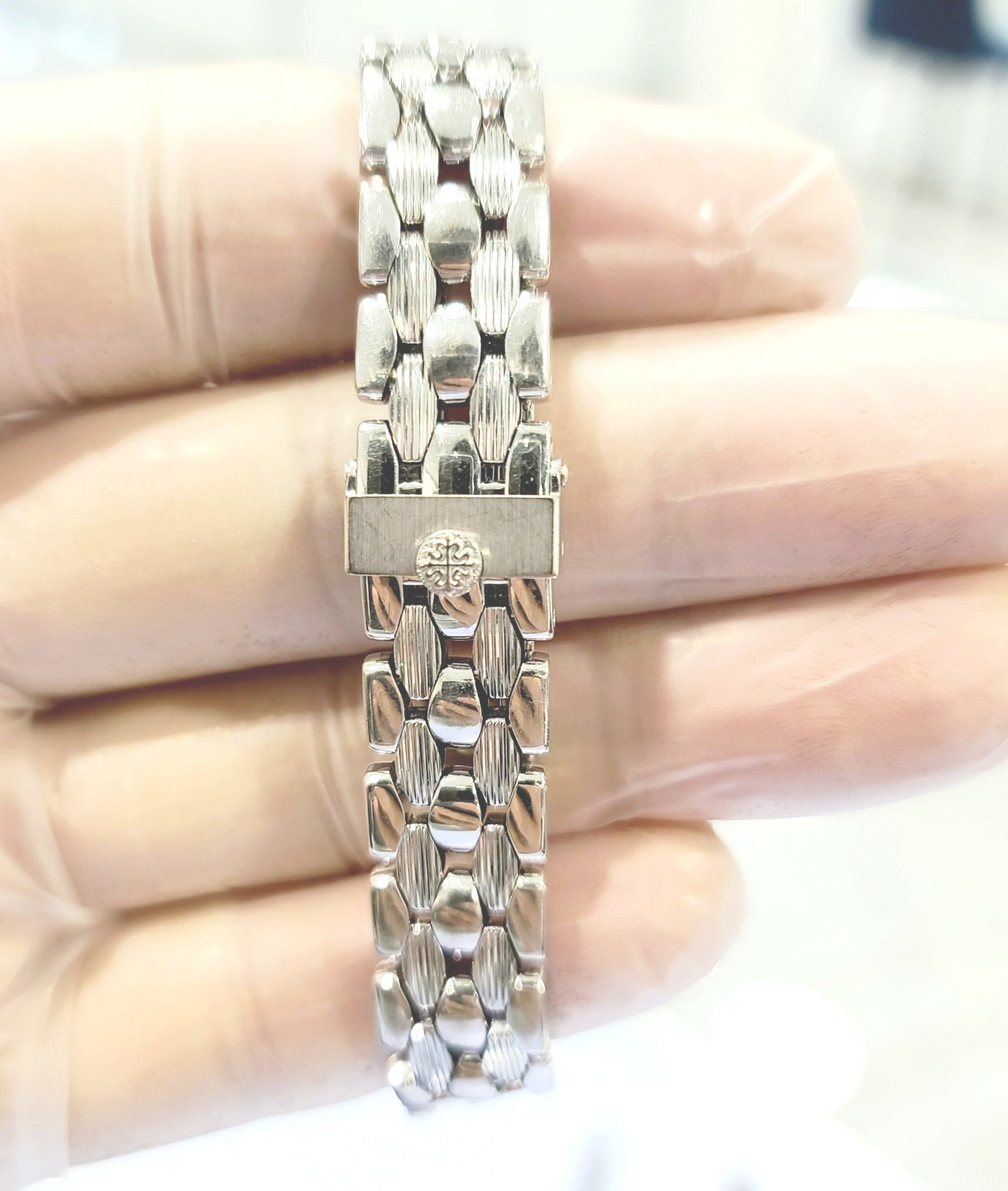 Patek Philippe Neptune White Gold Diamond Ladies Watch 4881