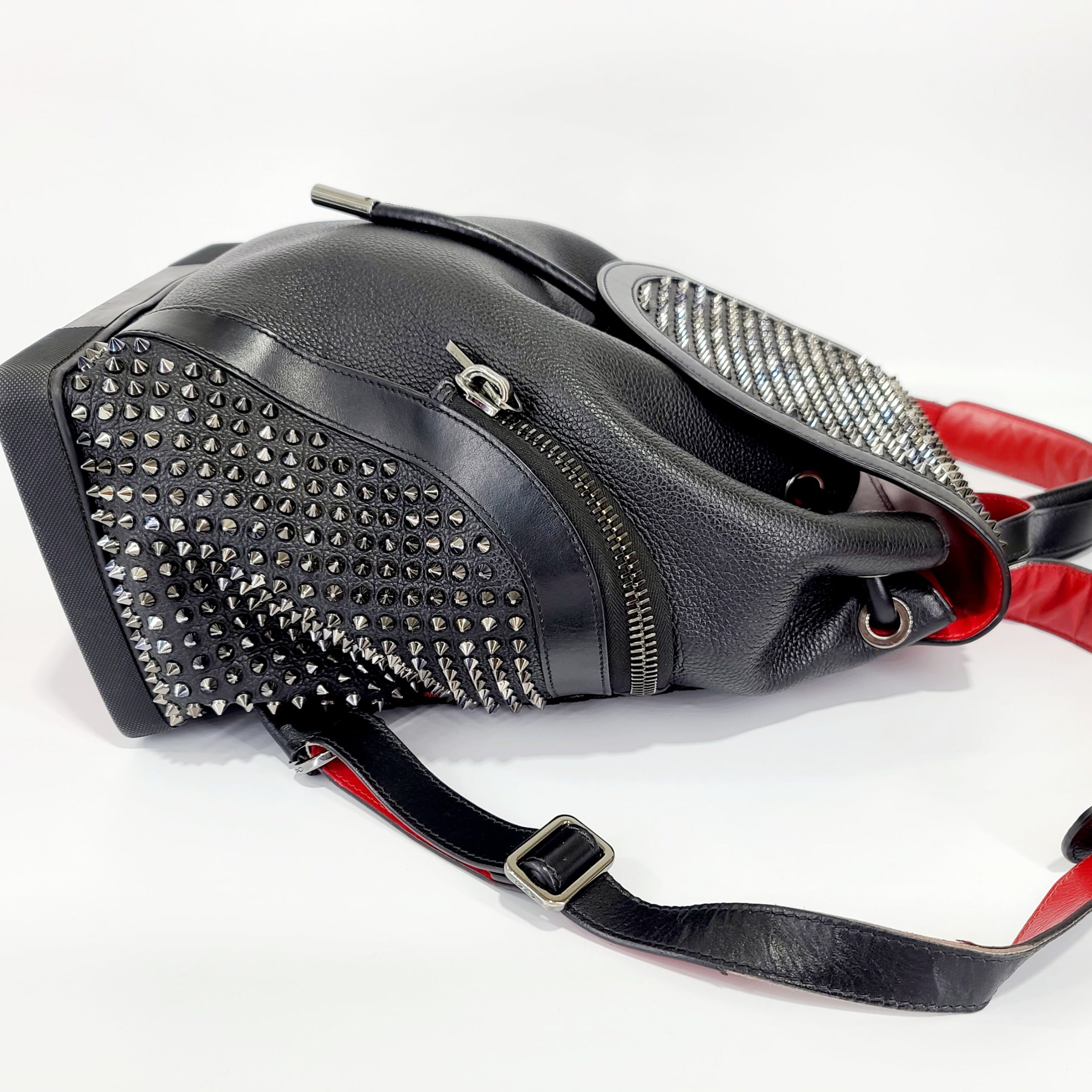 Christian Louboutin Explorafunk Black/Black/Black/Multi Calf Hair Backpack Original Christian Louboutin Listing Price: $3,504.00 + tax