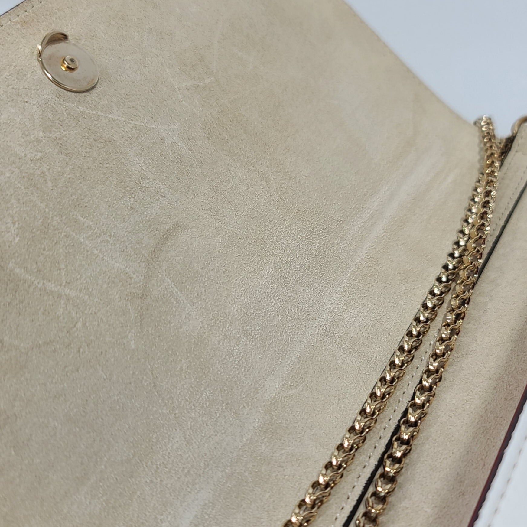 CHRISTIAN LOUBOUTIN PALOMA CLUTCH CALF EMP/SP LOUBINTHESKY GRANITE