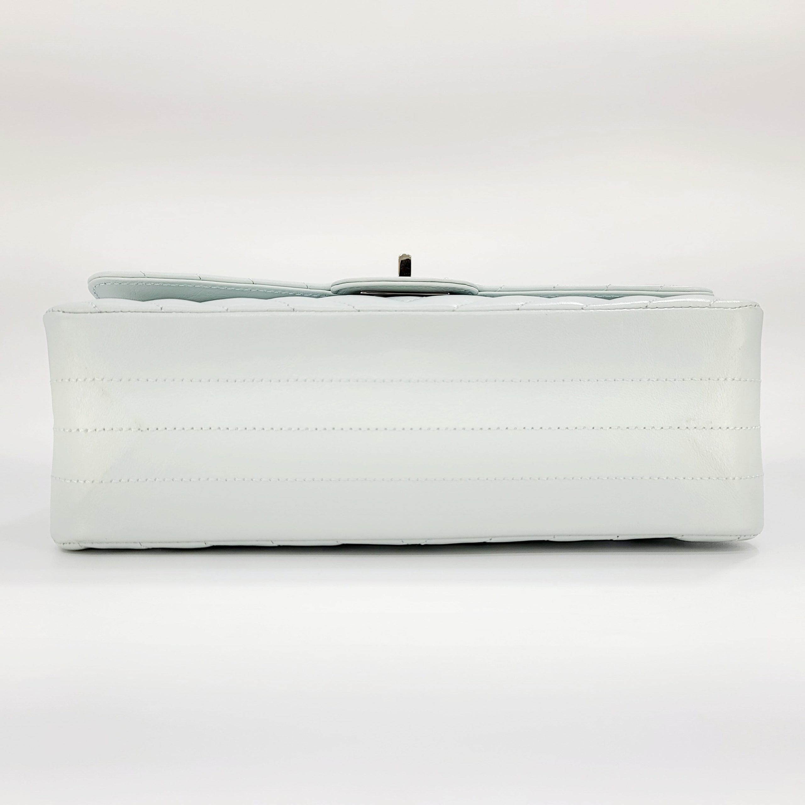 2022 Year Brand New Chanel 2.55 HANDBAG Aged Calfskin & Silver-Tone Metal Light Blue