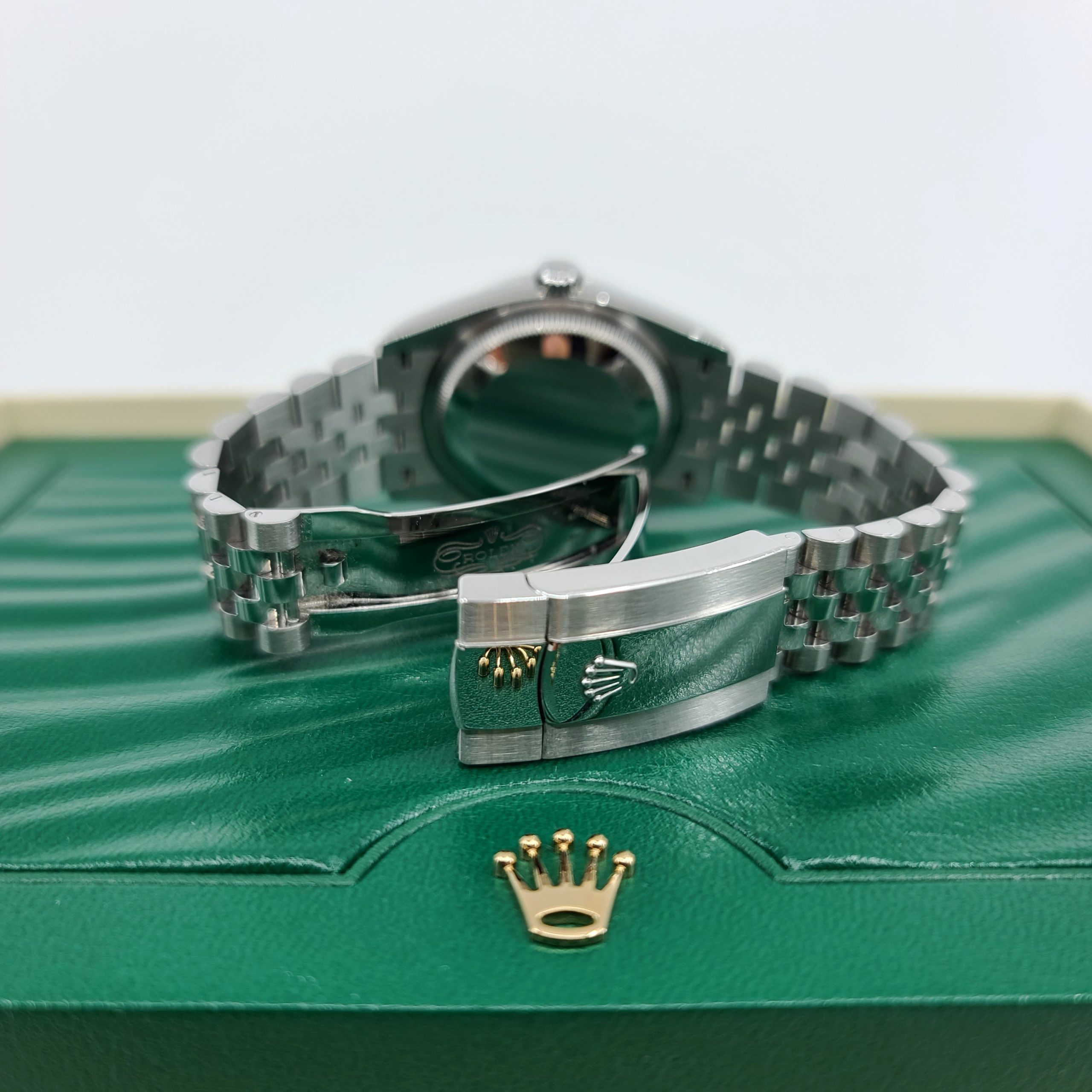 2021 Year Rolex Datejust 126234 Steel 36mm Pink Jubilee Diamond Dial Jubilee Bracelet Auto