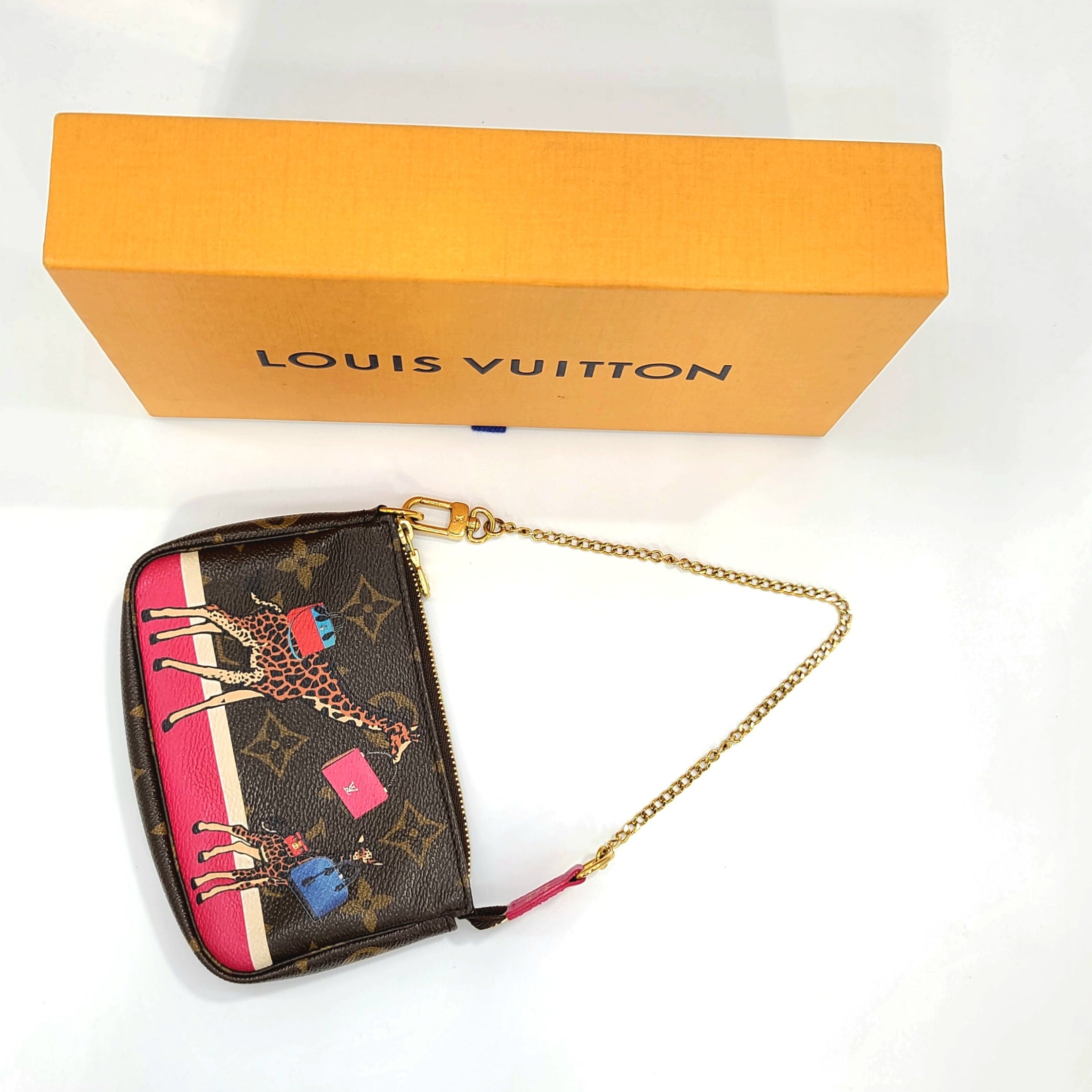 LOUIS VUITTON MINI MONOGRAM 2017 CHRISTMAS ANIMATION POCHETTE ACCESSOIRES
