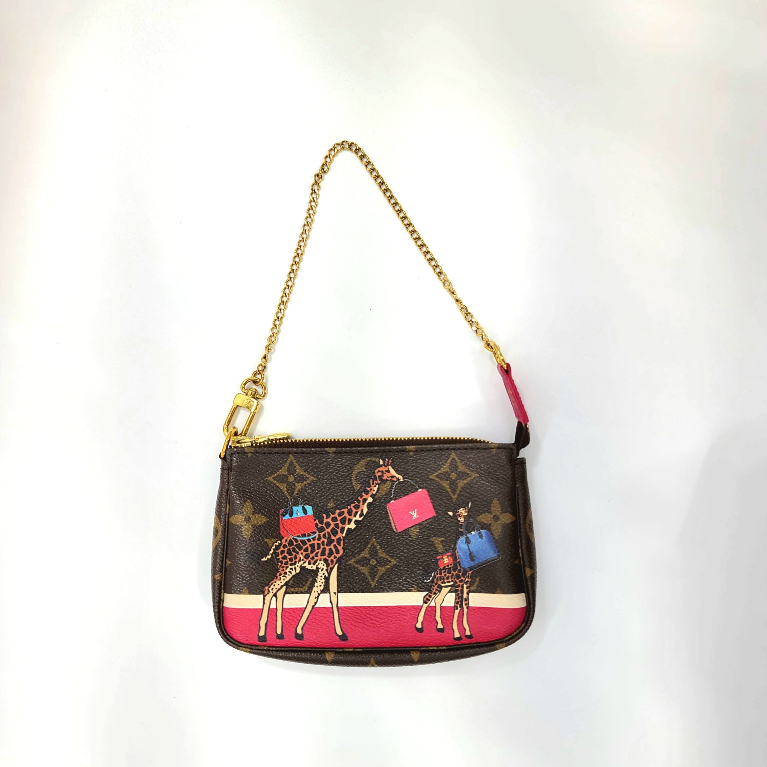 LOUIS VUITTON MINI MONOGRAM 2017 CHRISTMAS ANIMATION POCHETTE ACCESSOIRES