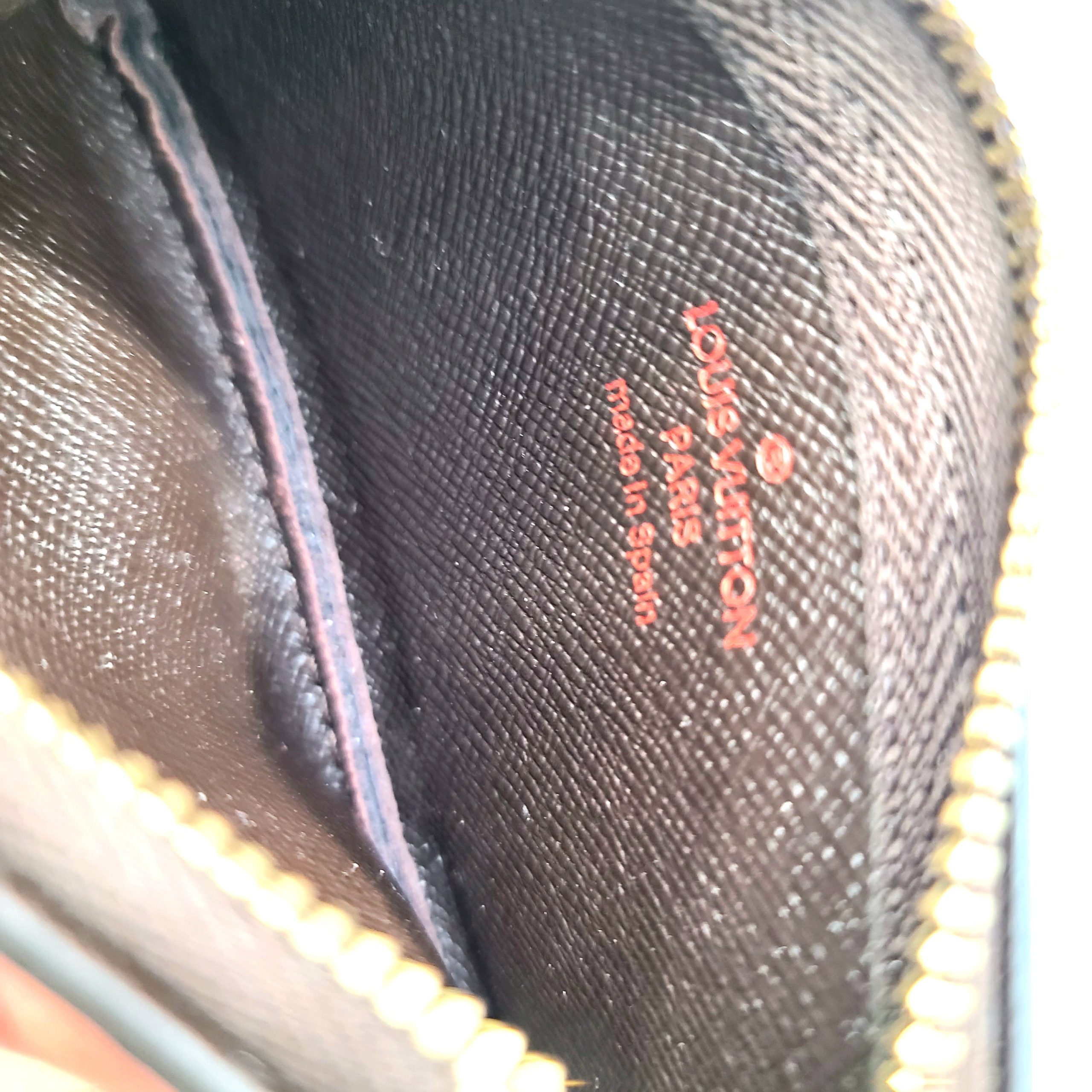 Louis Vuitton Damier Ebene Keychain Pochette ID Cardholder