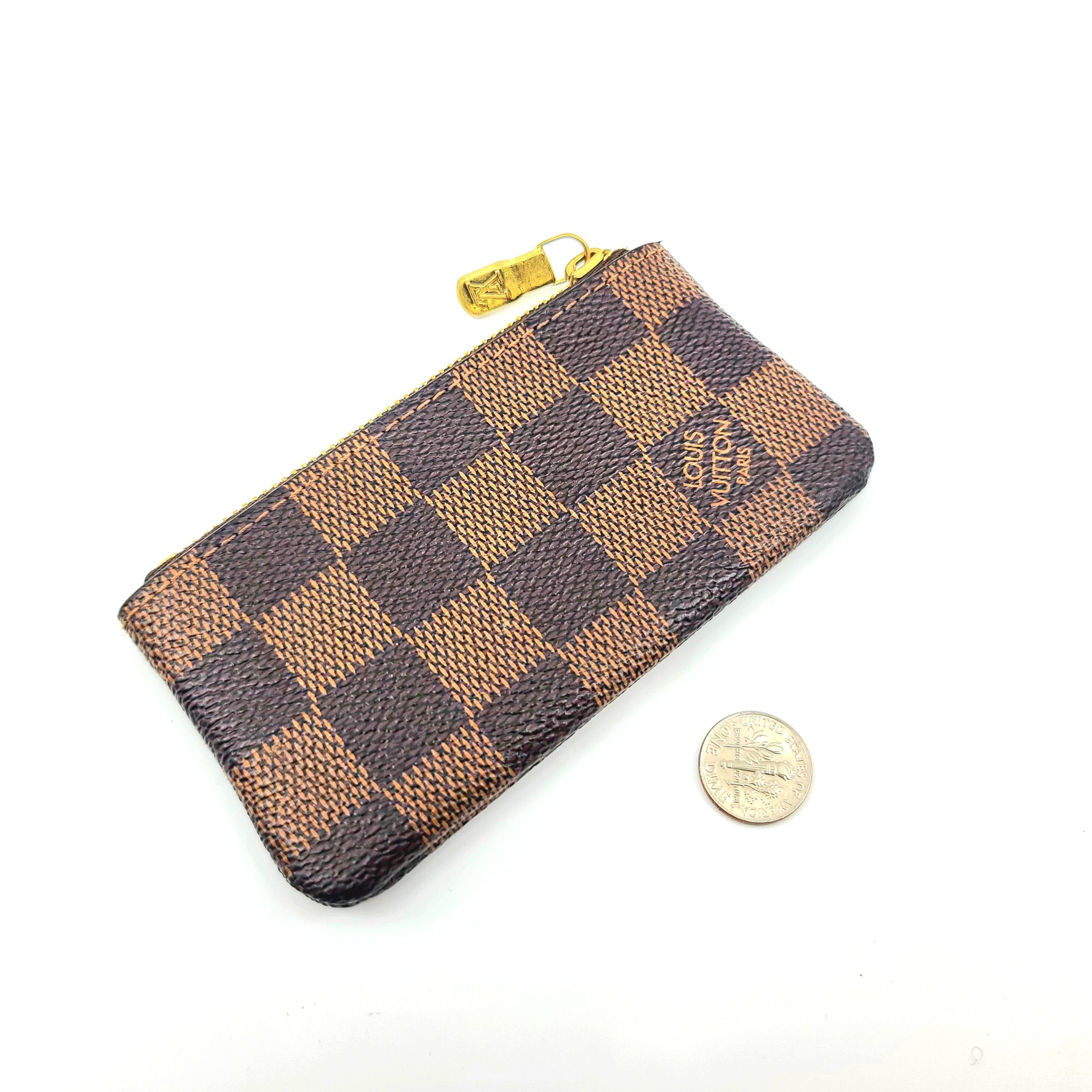 Louis Vuitton Damier Ebene Keychain Pochette ID Cardholder