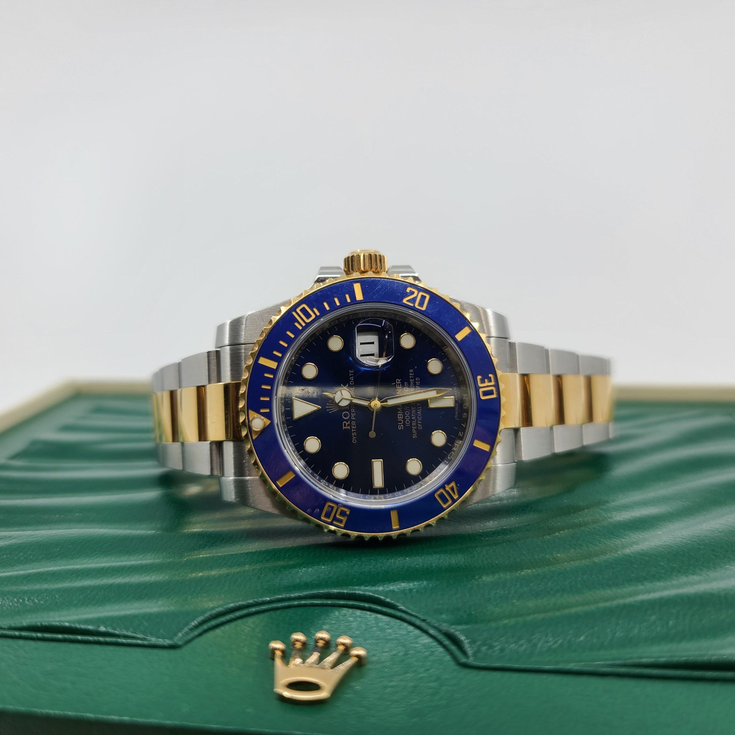 Rolex Oyster Perpetual Submariner Date 18K Yellow Gold & Stainless Steel Men's Watch, Preowned- 116613LB Rolex