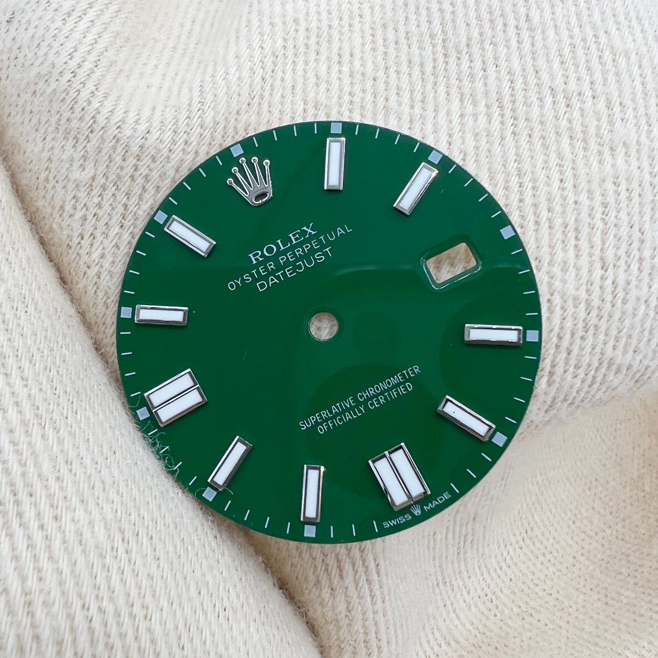 Rolex Oyster Perpetual Date Just Dark Green Dial With Date 36mm