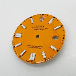 Rolex Oyster Perpetual Date Just Bright Orange Dial With Date 36mm