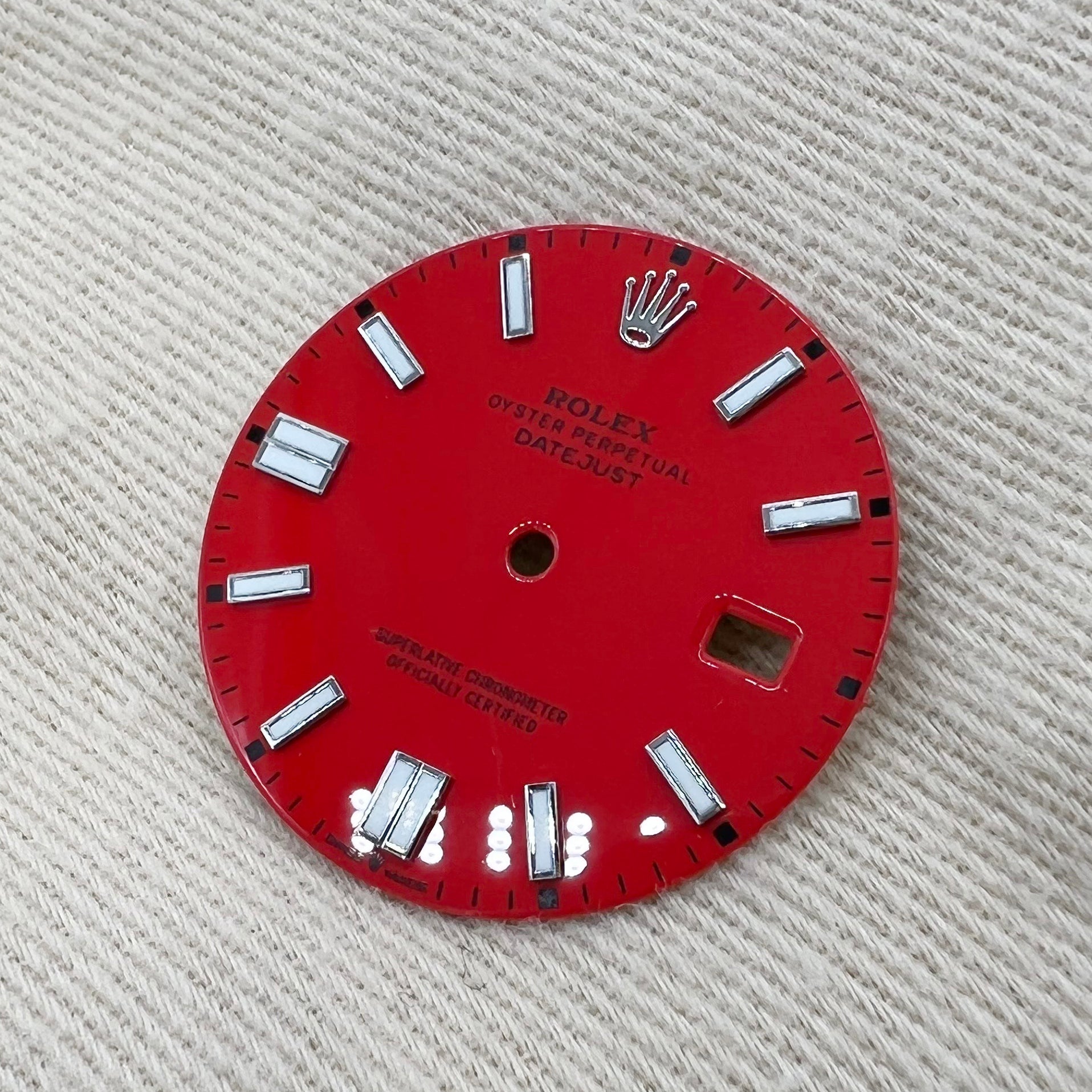 Rolex Oyster Perpetual Date Just Red Dial With Date 36mm